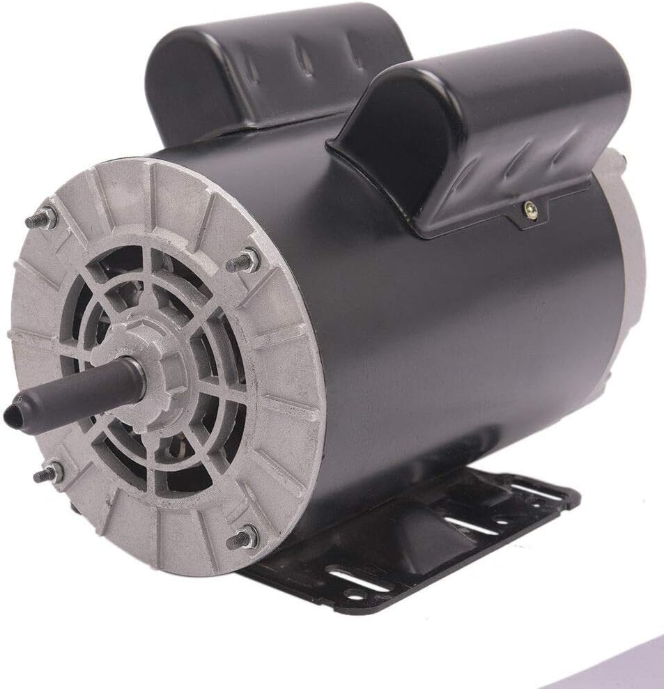 Best Deal 🛒 5 HP SPL 3450RPM Single Phase Electric Air Compressor Motor, 56 Frame 5/8 Shaft