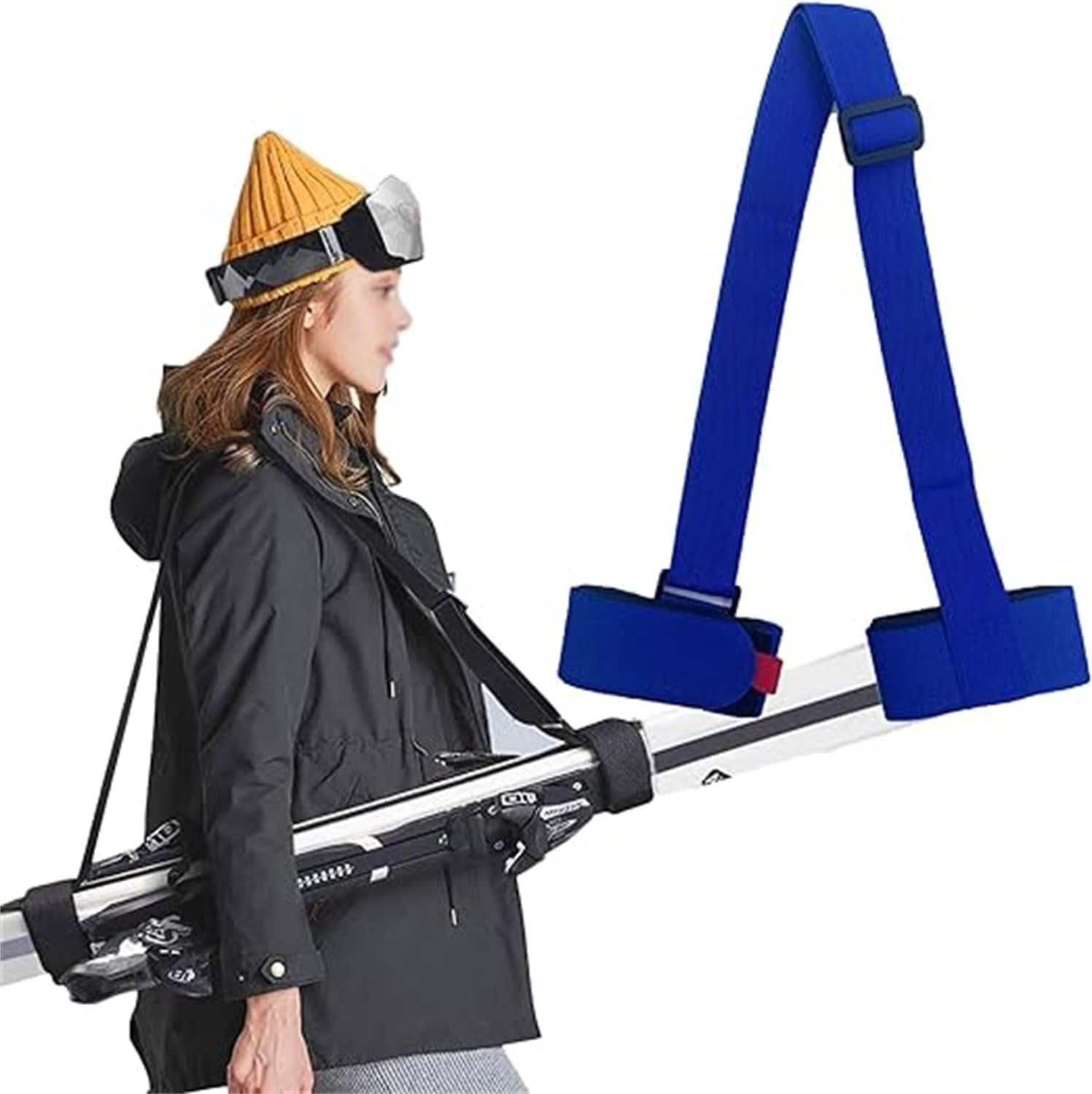 Sangles De Ski Skimate Bandoulière Réglable pour Planche à Neige Accessoires De Sport d'hiver Porte-Ski