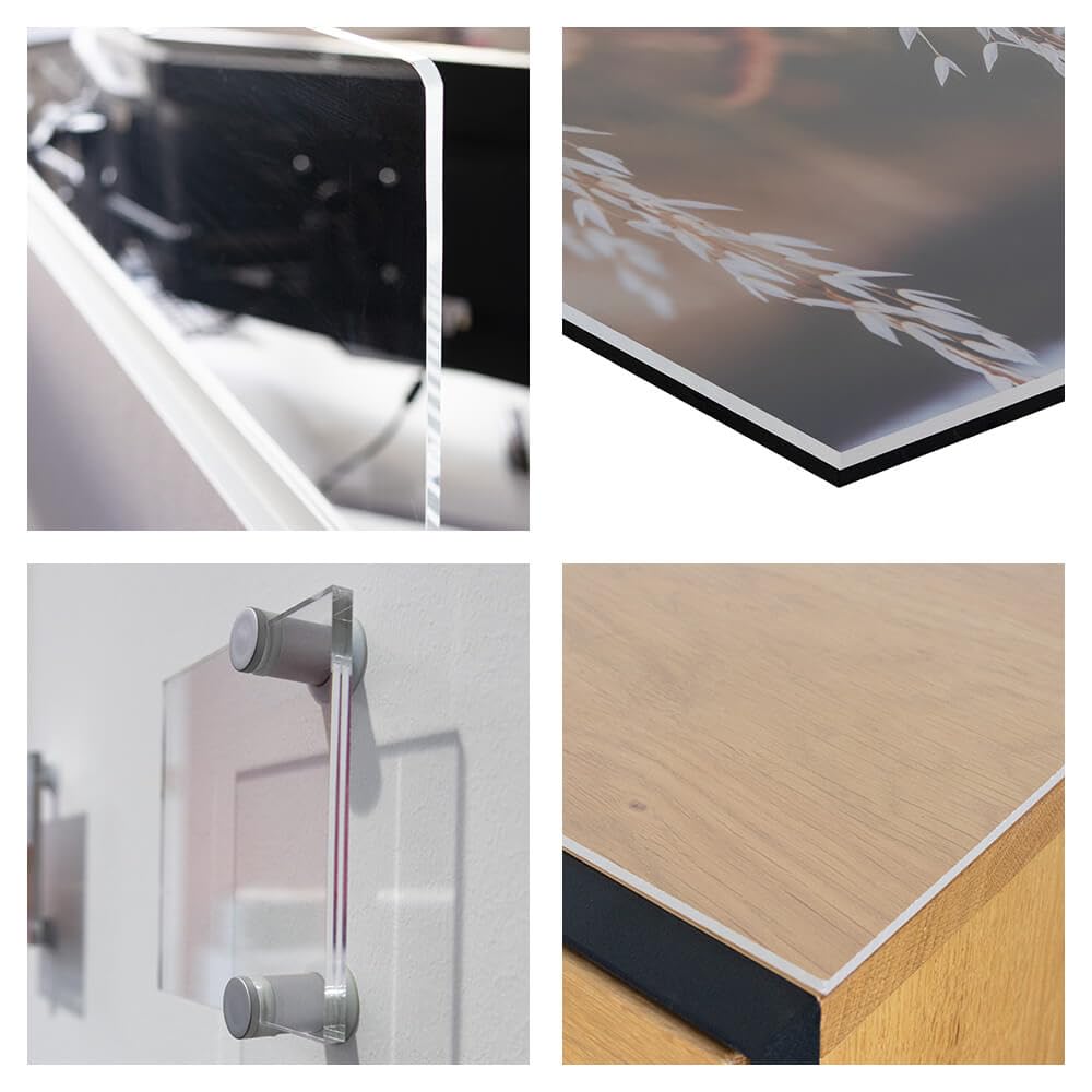 Acrylglasplatten XT Transparent 10 mm 70 x 60 cm UV-beständig bruchsicher Zuschnitt nach Maß