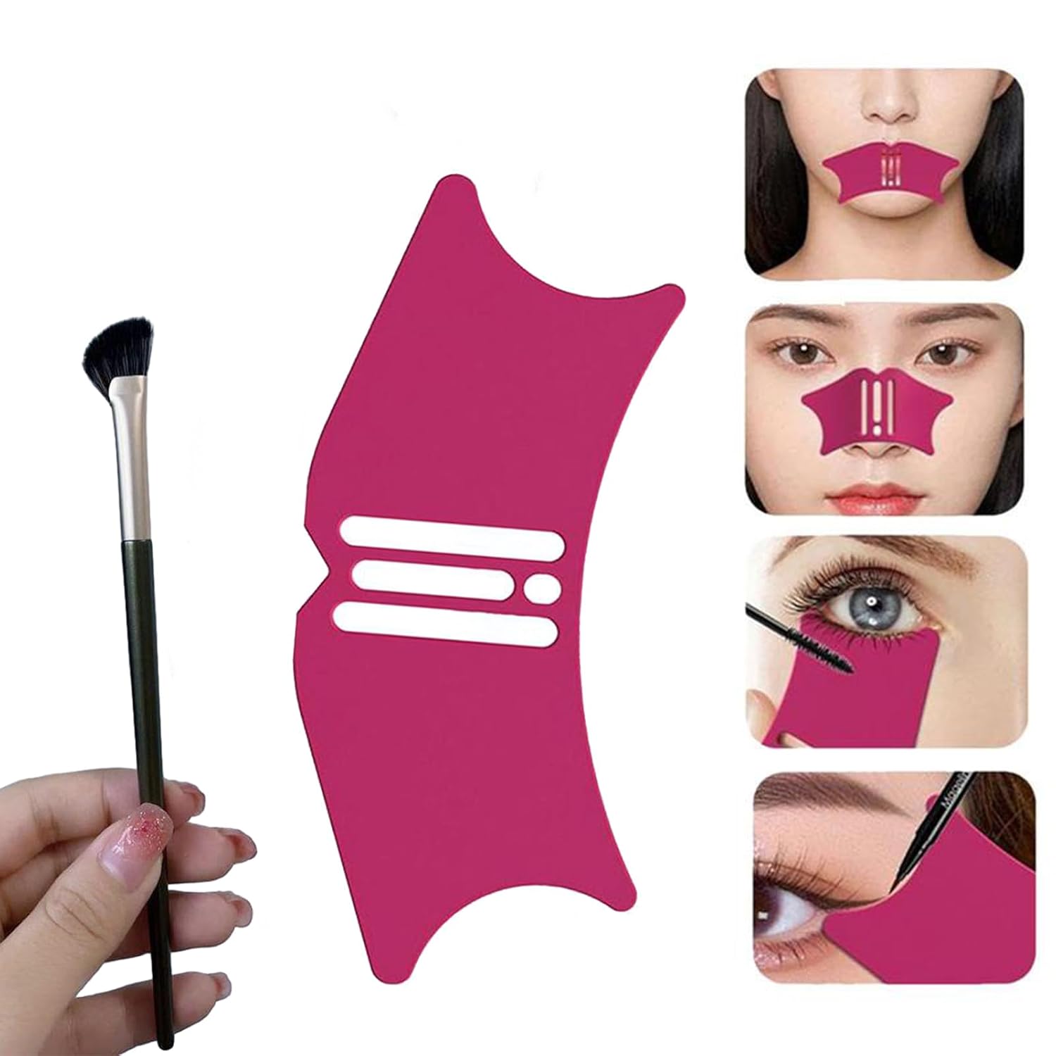 mdgfge Nose Contour Stencil Shadow Tool Reusable Silicone