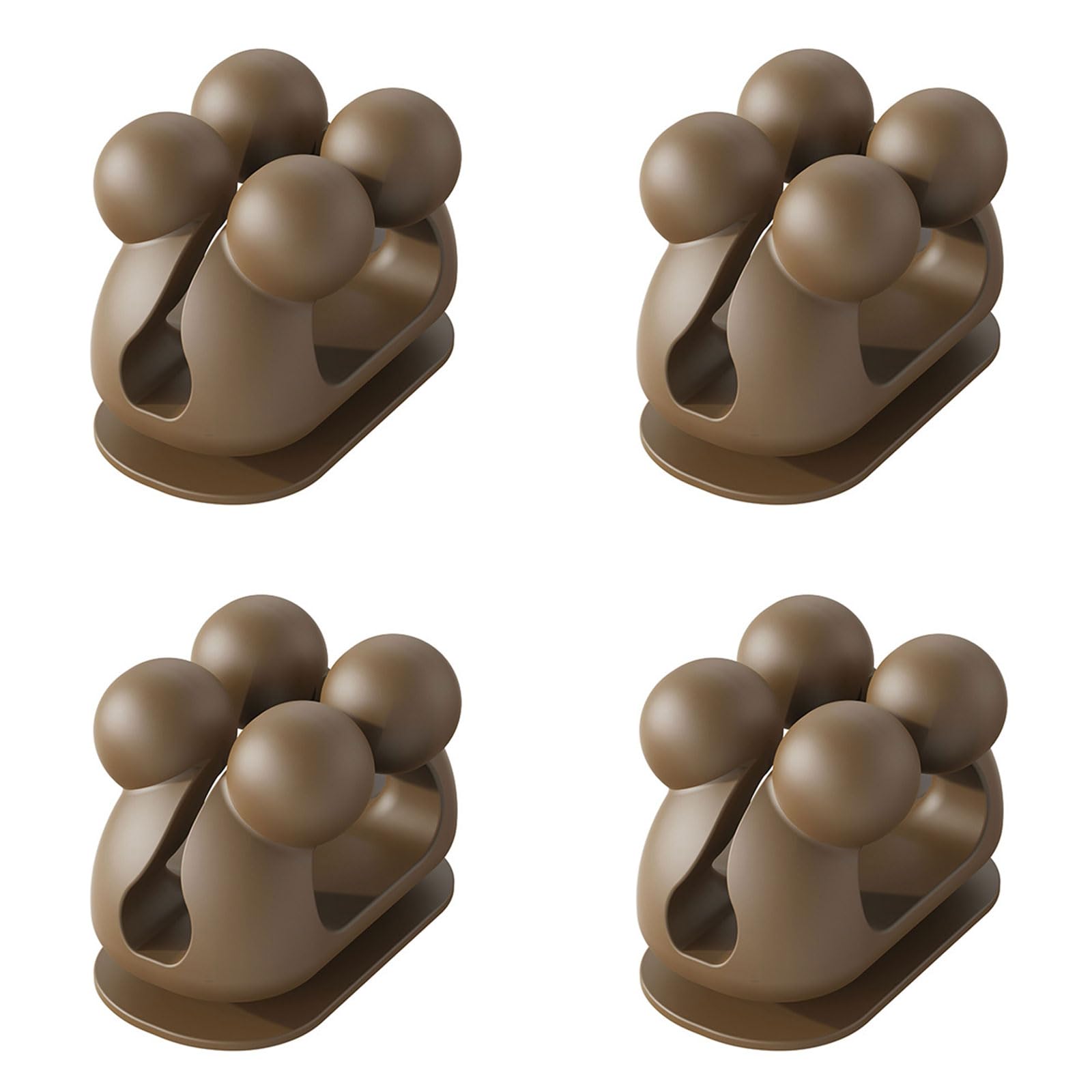 Jazuaiao 4pcs Strong Adhesive Silicone Wall Hooks Adhesive Silicone Hooks Wall Mounted Hangers for Storage in Any Room Strong Sticky