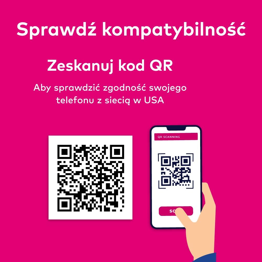 SIM-карта для поездки в США. Предоплаченная. Сеть T-Mobile с безлимитным интернетом, звонками и SMS. SIM-карта 5G! (18 дней)