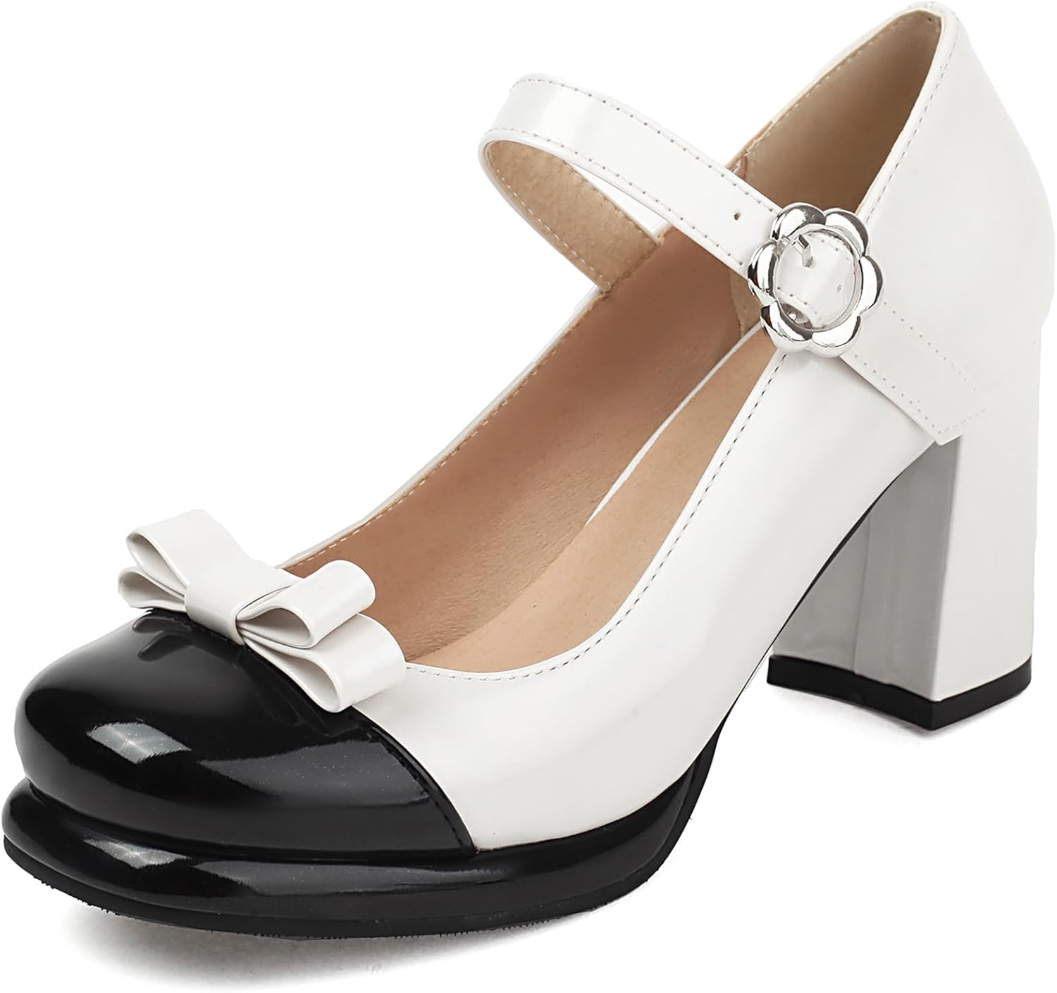 Gicoiz Girls Mary Jane - Block High Heel Pumps