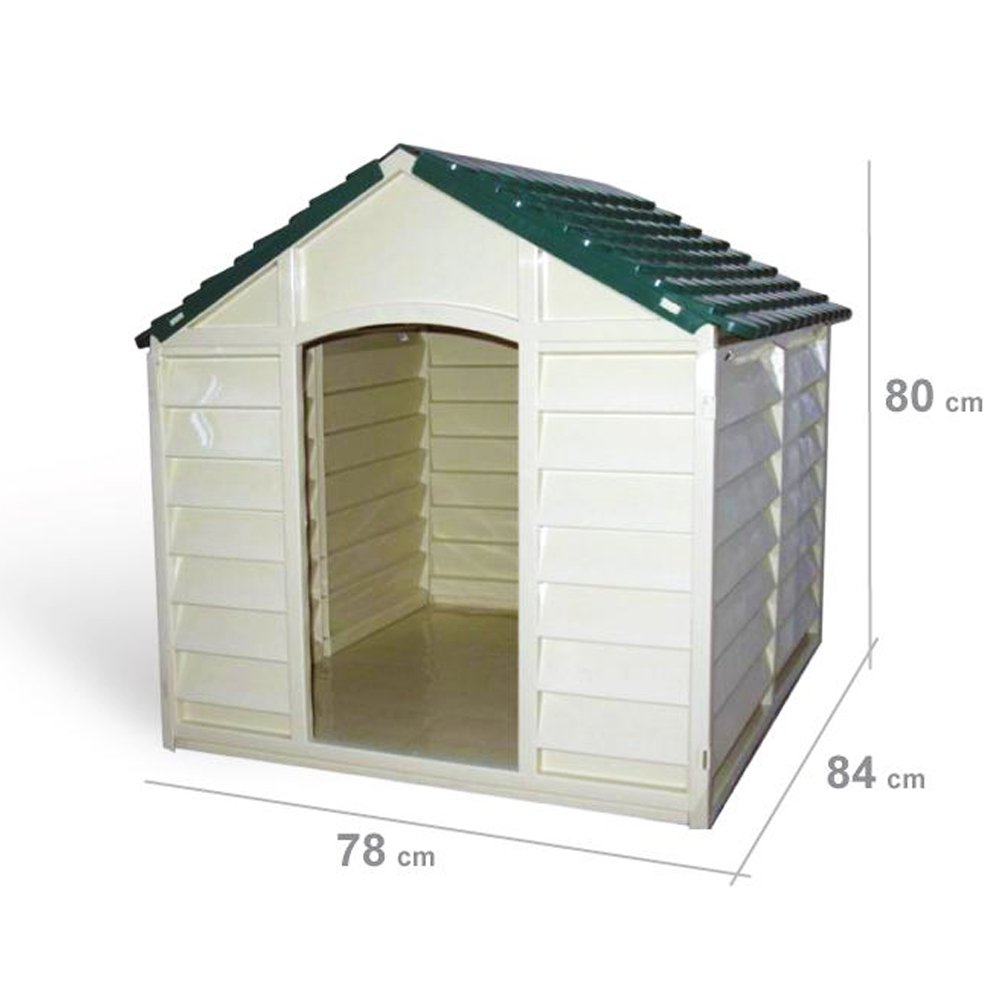 CUCCIA PER CANI IN RESINA MAXI PLASTICA PER TAGLIA MEDIA GRANDE 78X84X85 CM
