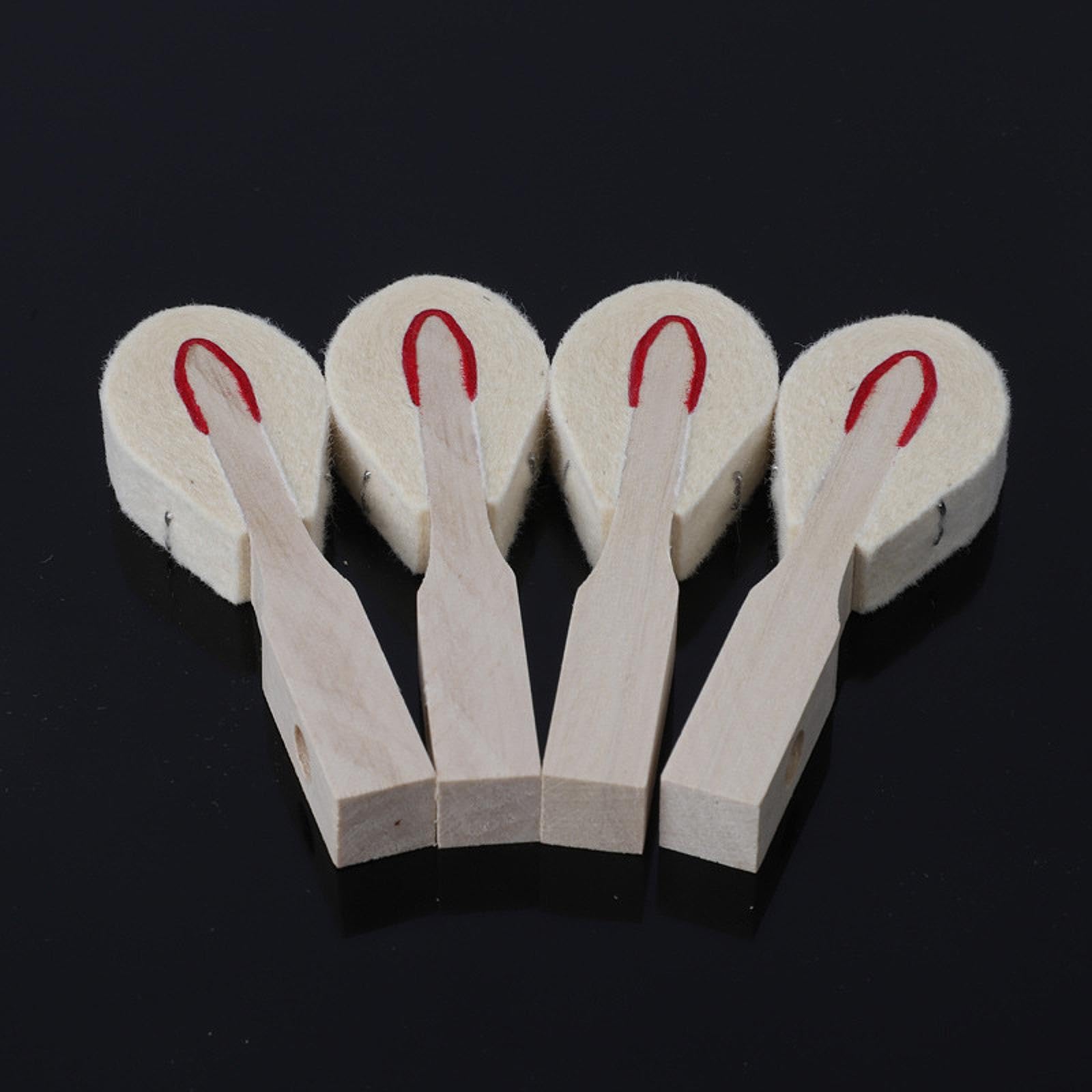 Kit di Accessori per Strumenti con Testa Smorzatore per Pianoforte Verticale 9s, Parti Scanalate, Triangolo di Riparazione, Adatto per Appassionat, Legno Bianco