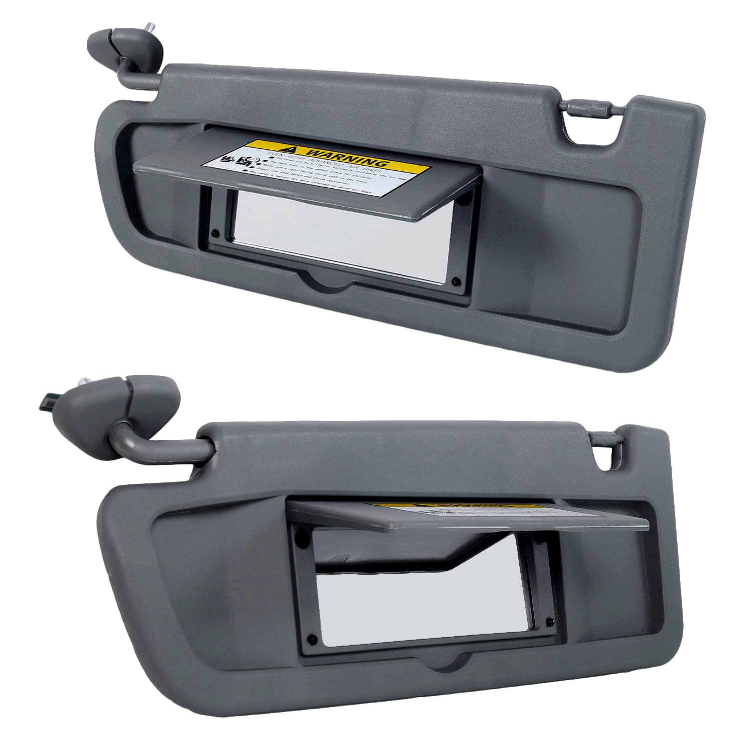 KUAFU Driver Side and Passenger Side Sun Visor Compatible with 2006-2011 Honda Civic Dark Gray (Left & Right) Replace for 83230-SNA-A01ZA, 83280-SNA-A01ZA