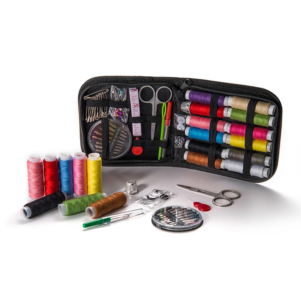 Juego de Costura Herramientas para el hogar Kit de Costura Caja de Costura Herramientas de Costura Mini Juego Combinado Kit de Costura de 75 Piezas