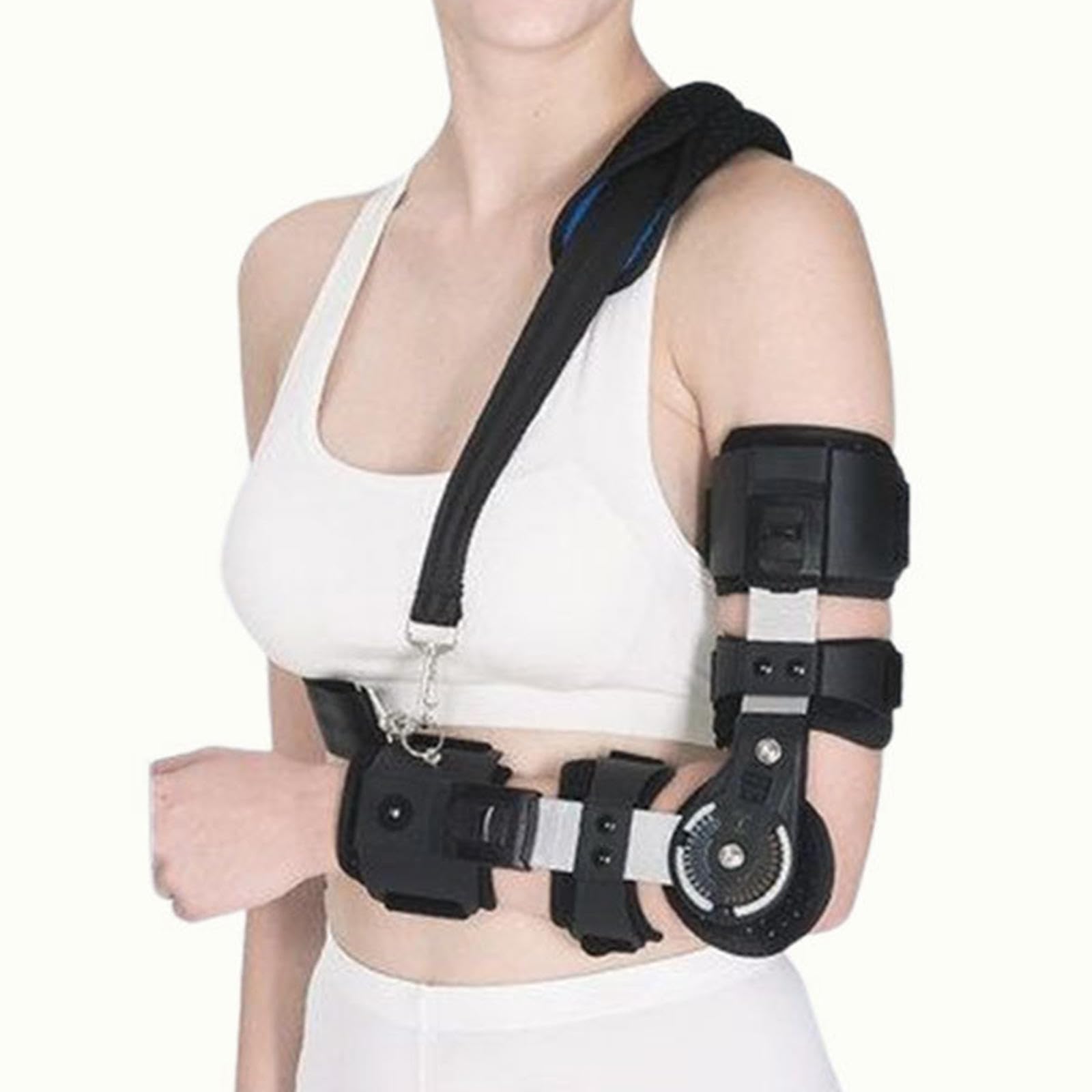 Tutore per Gomito Post Operatorio per Recupero Dal Dolore Chirurgico, Tutore per Gomito Rom Incernierato Regolabile, Stecca per Gomito Immobilizzatore per Gomito Sinistro o Destro,left