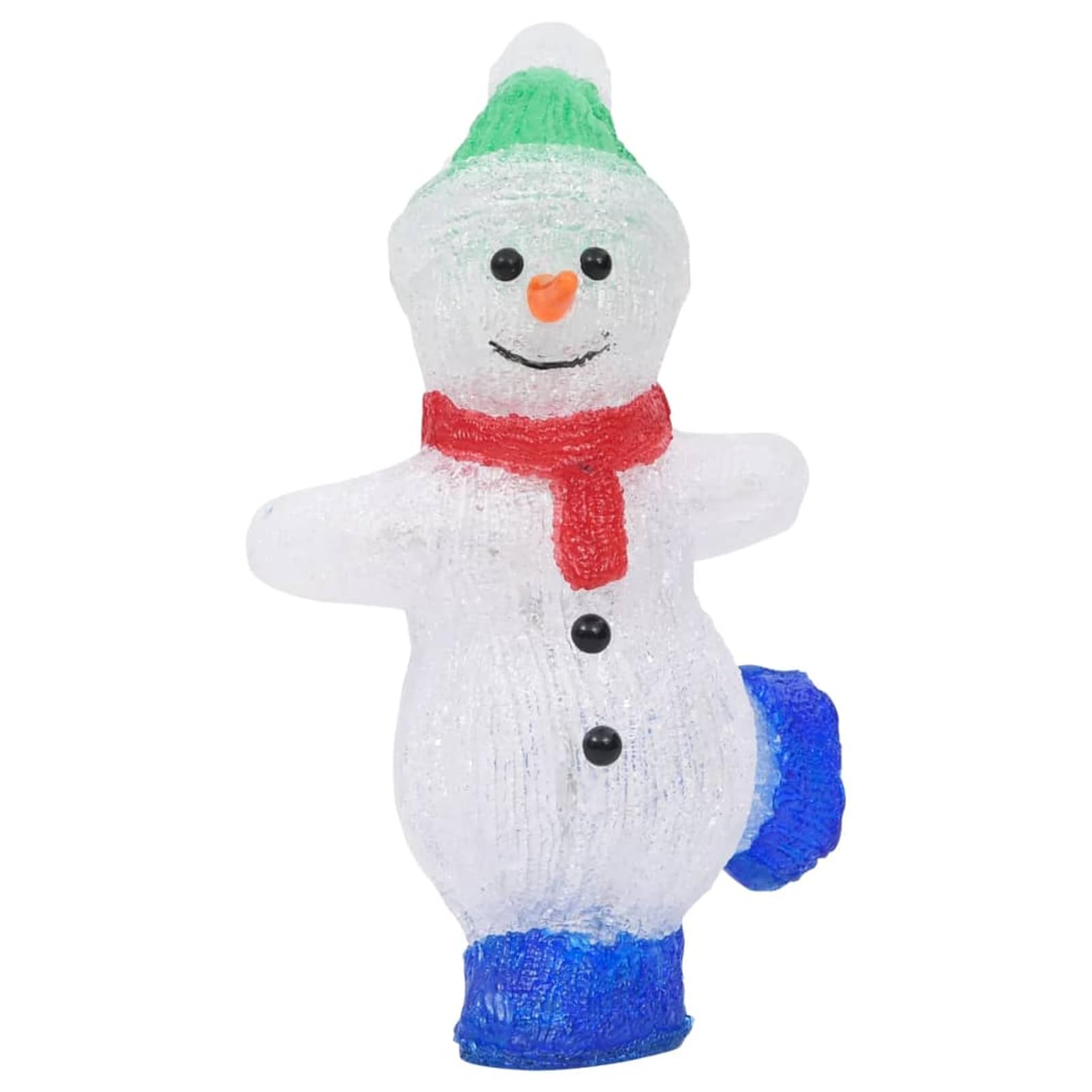 Tidyard Pupazzo di Neve LED, Acrilico 30 cm, 8 Effetti Luce, Impermeabile, Decorazione per Interno ed Esterno