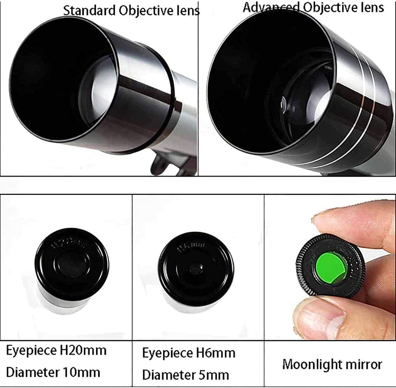 Beginners Space Astronomical Refractor Telescope with Adjustable Tripod Monocular Telescopes for Beginners in Astronomy Educational Toys