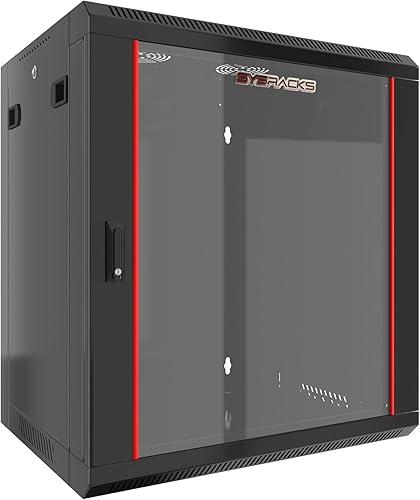 Miniatura 3 de Gabinete de montaje en pared para servidores, gabinete de computadora con bloqueo, gabinete de red para seguridad electrónica, audio, video y equipo