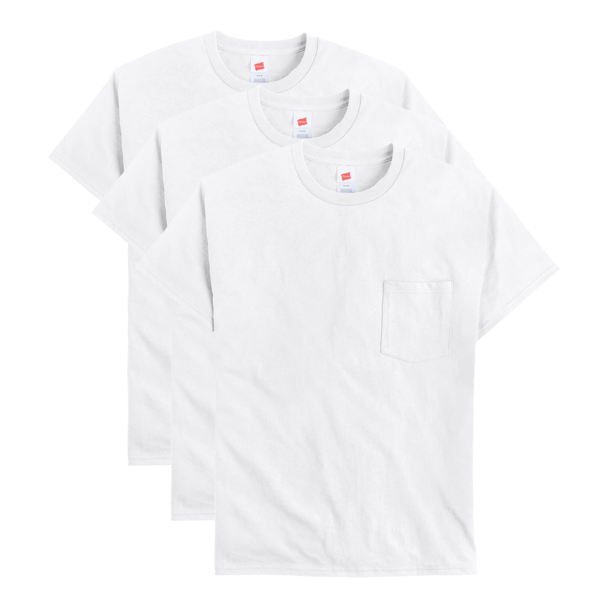 Hanes Essentials Pocket Tee 3-Pack