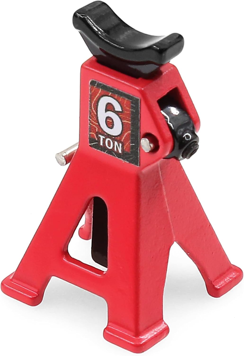 4pcs 1/24 RC Scale Metal Mini Toy Jack Stands for Simulation Compatible with 1/18 and 1/24 RC Crawler Cars SCX24, AX24, TRX4M, FCX24 (Red) image 5