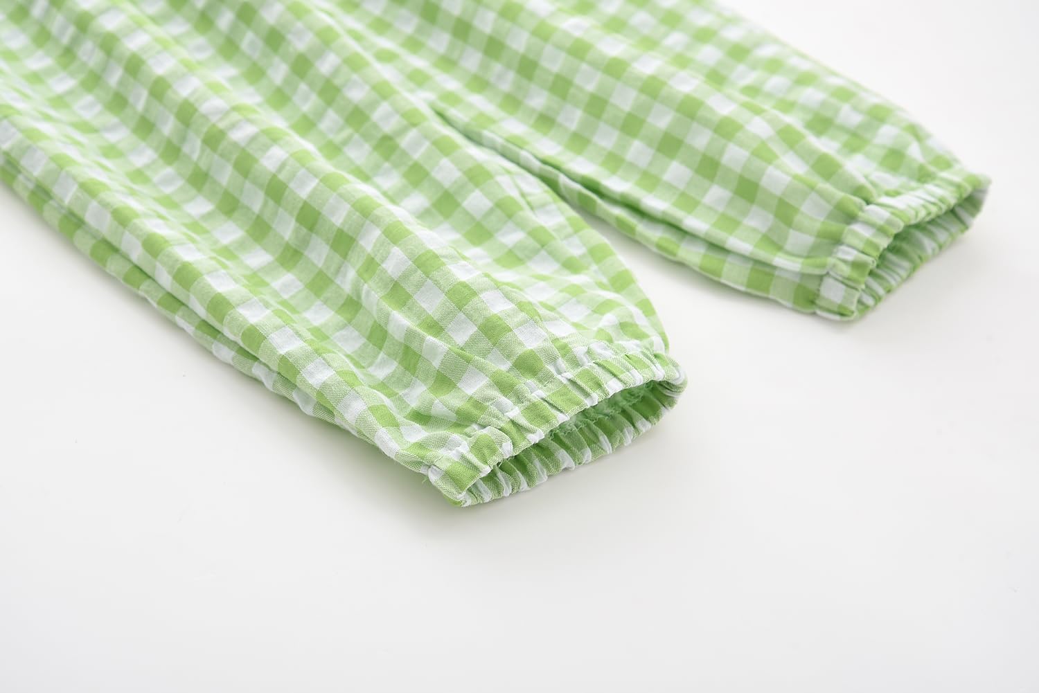 BINIDUCKLING Toddler Pull Up Loose Gingham Girls Pants 2-9 Years - Image 7