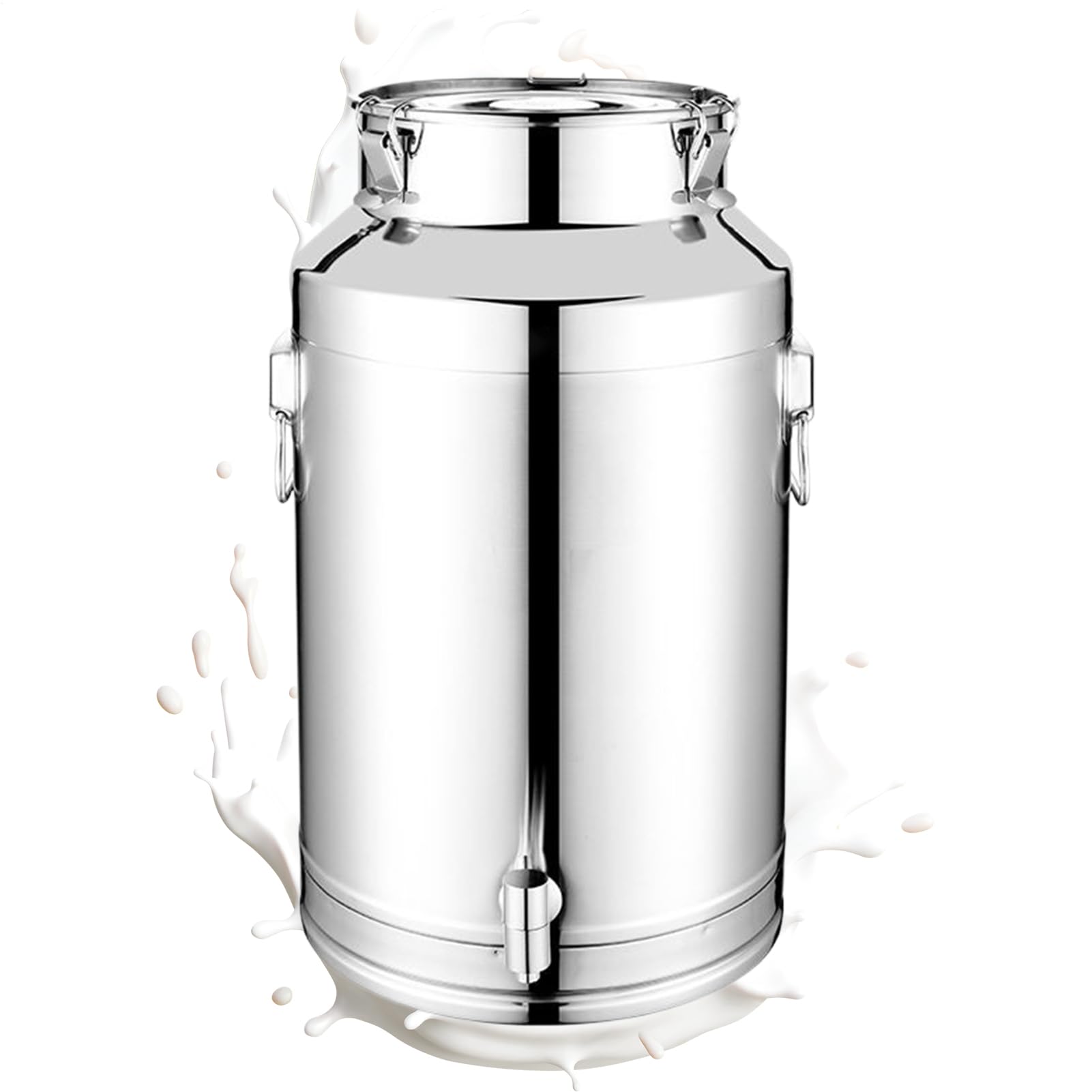 Generisch Edelstahl Ölfass | 5L/9L/14L Edelstahl Luftdichter Aufbewahrungsbehälter Mit Deckel | Küchenölbehälter,Für Milch Wein Mehl Kaffee