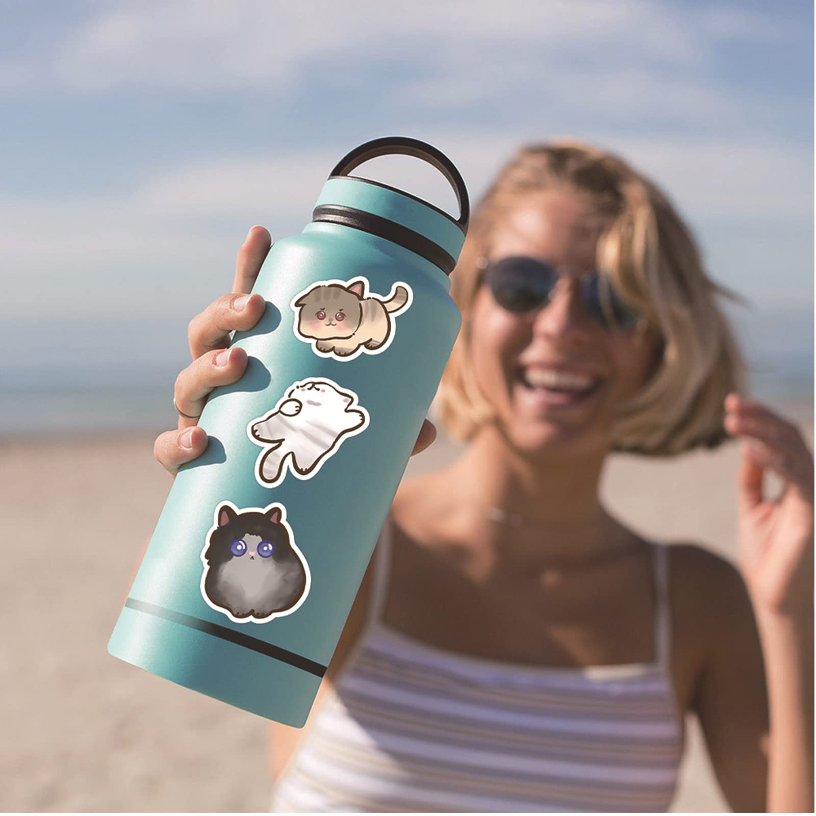 Koala - Adesivi per computer portatile (100 pezzi), regalo per bambini, ragazzi e adulti, impermeabili, per bottiglie d'acqua, adesivi in vinile per scrapbooking, skateboard