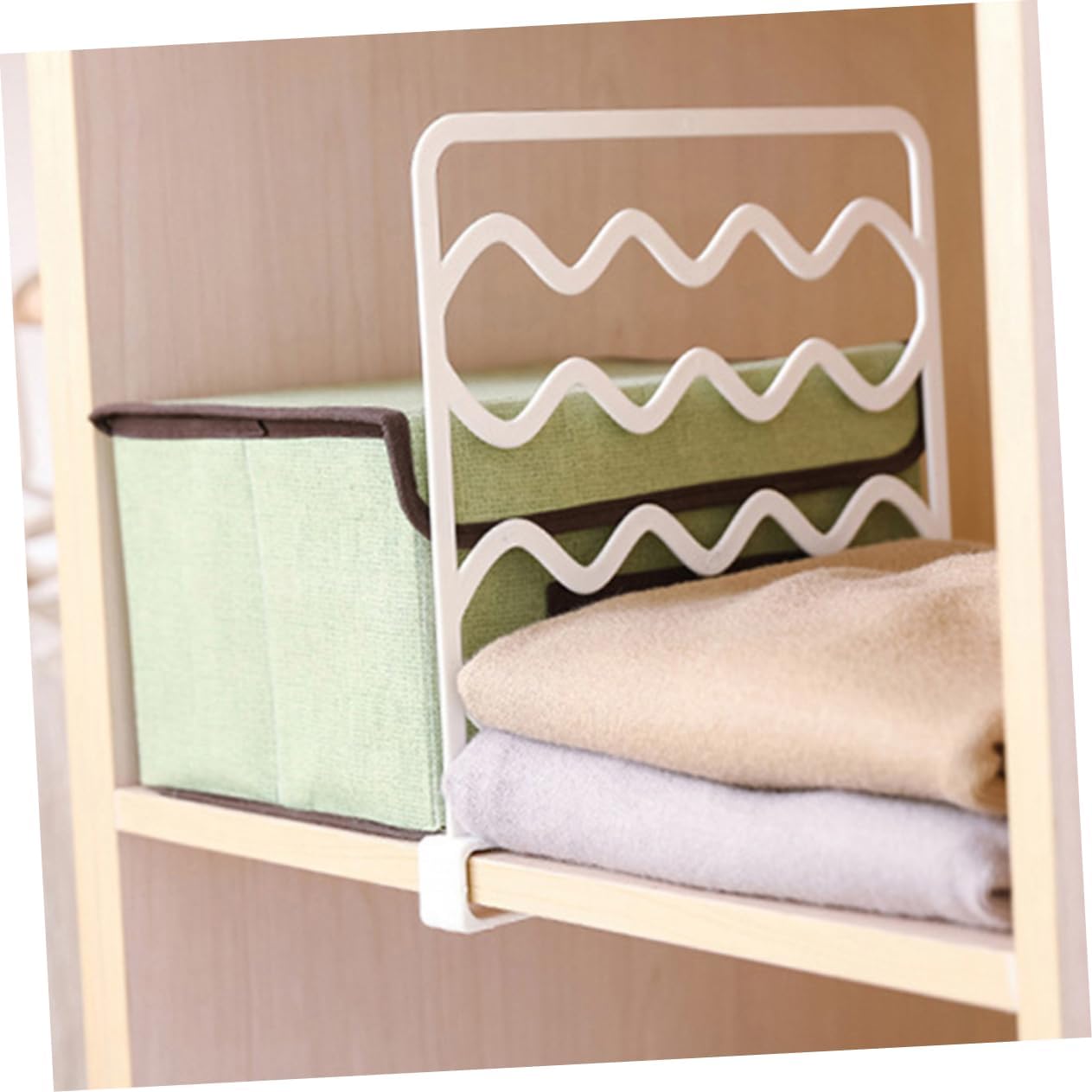 SUPVOX 10pcs Closet Shelf Dividers Wardrobe Shelf Organizers Closet Organizer Book Dividers Adjustable Storage Partition for