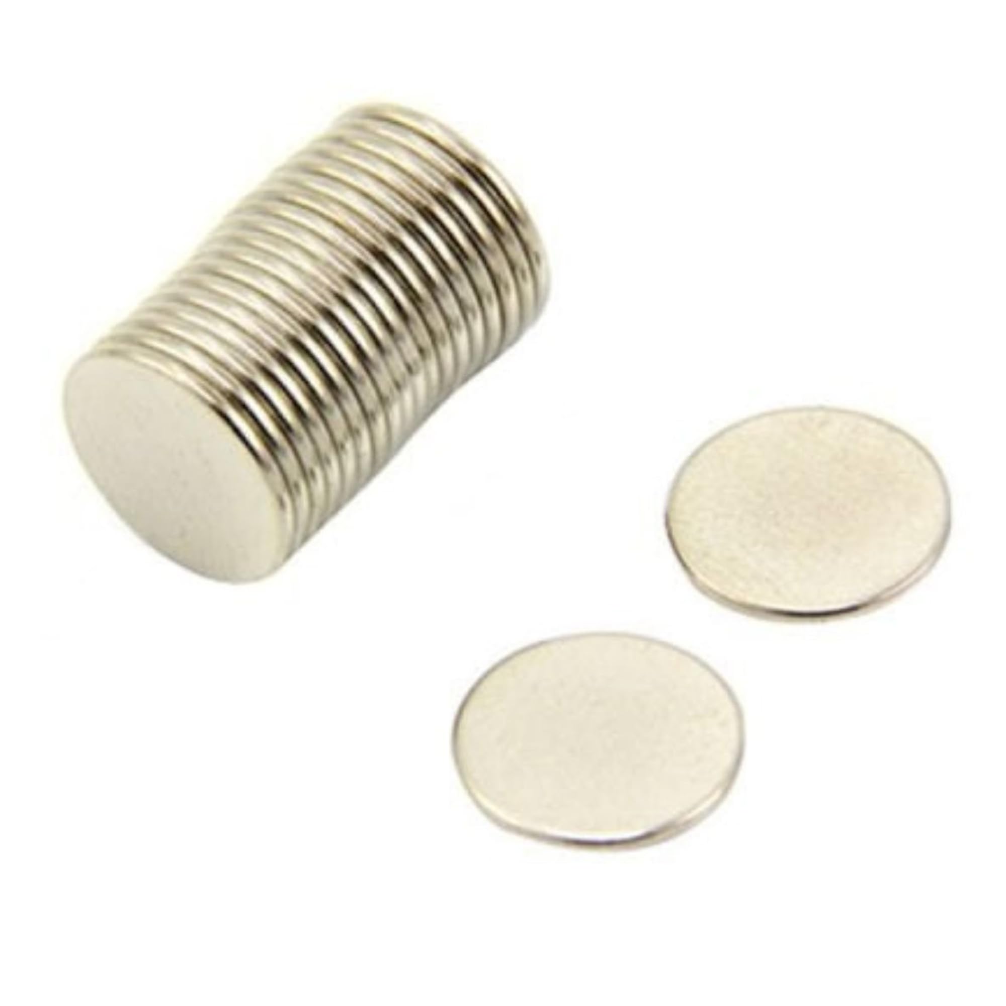 N42 Neodymium Magnet for Arts, Crafts, Model Making, DIY, Hobbies, Office and Home - 12mm dia x 1mm thick - 0.73kg Pull - Pack of 20