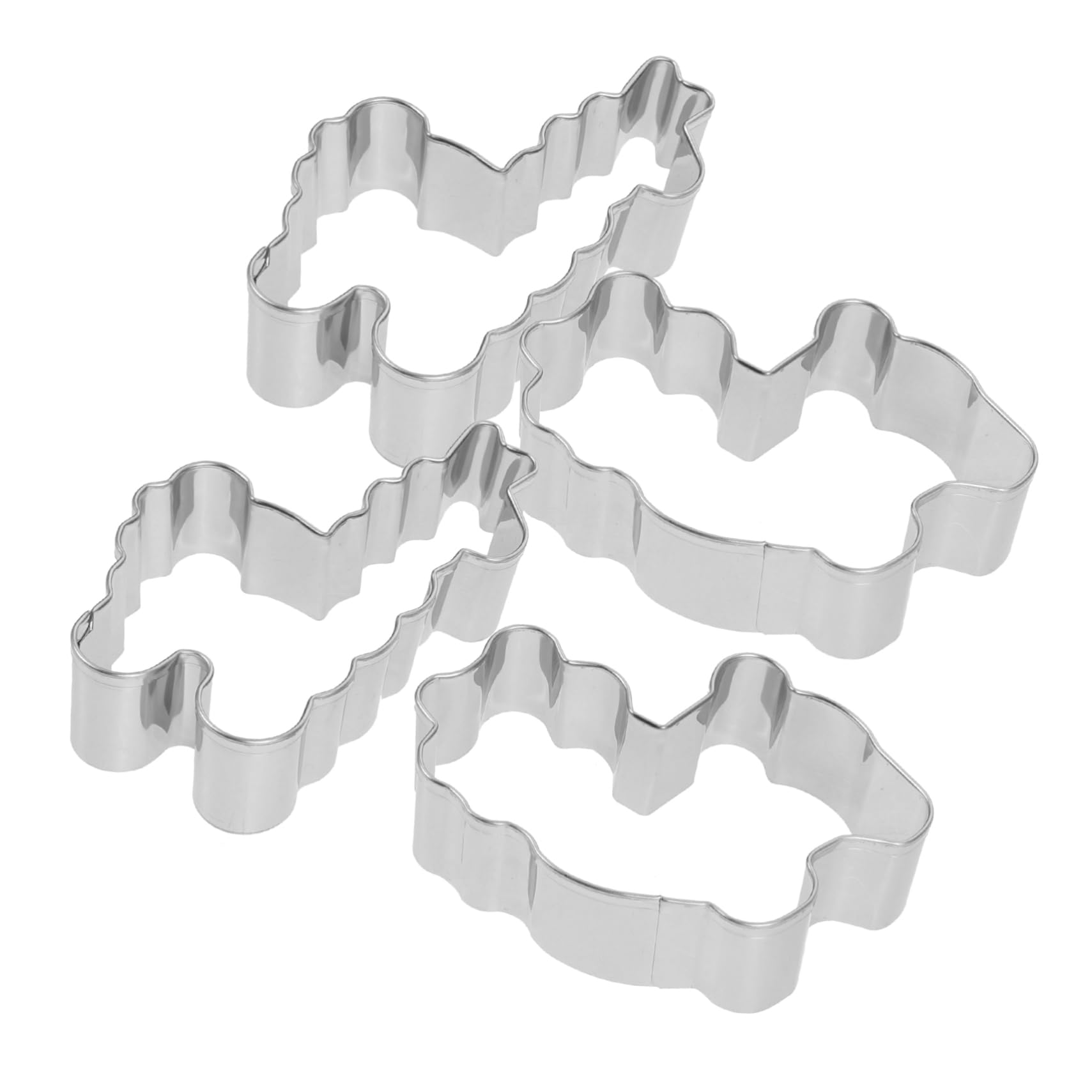 LABRIMP 4pièces Emporte Acier Inoxydable Moules à Biscuits Alpaca Pour Fêtes Et Décorations De Gâteaux Outils De Pâtisserie Pour Cookies Fruits Et Sandwichs