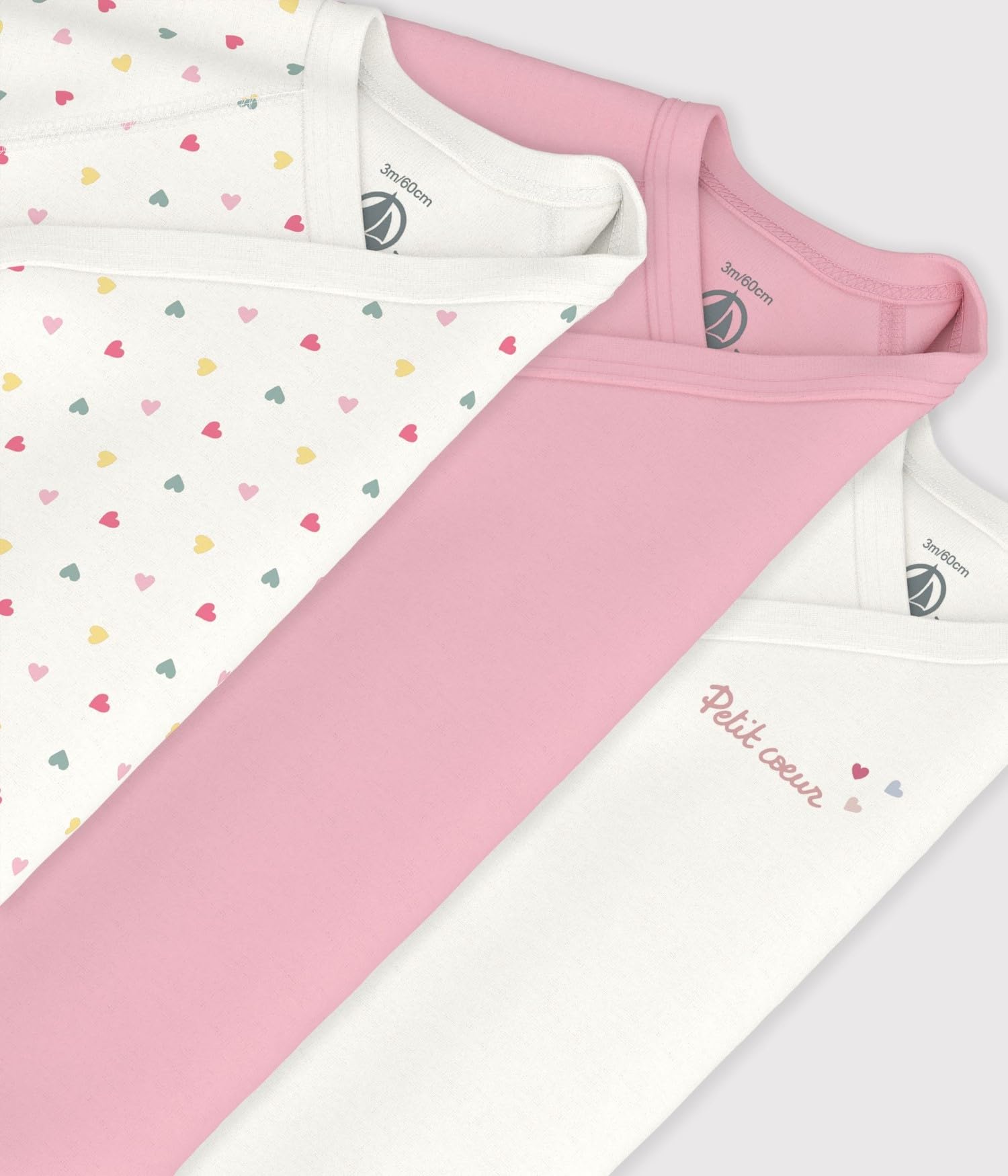 Petit Bateau Baby - Mädchen A0fa3 Unterwäsche für den Tag (3er Pack)
