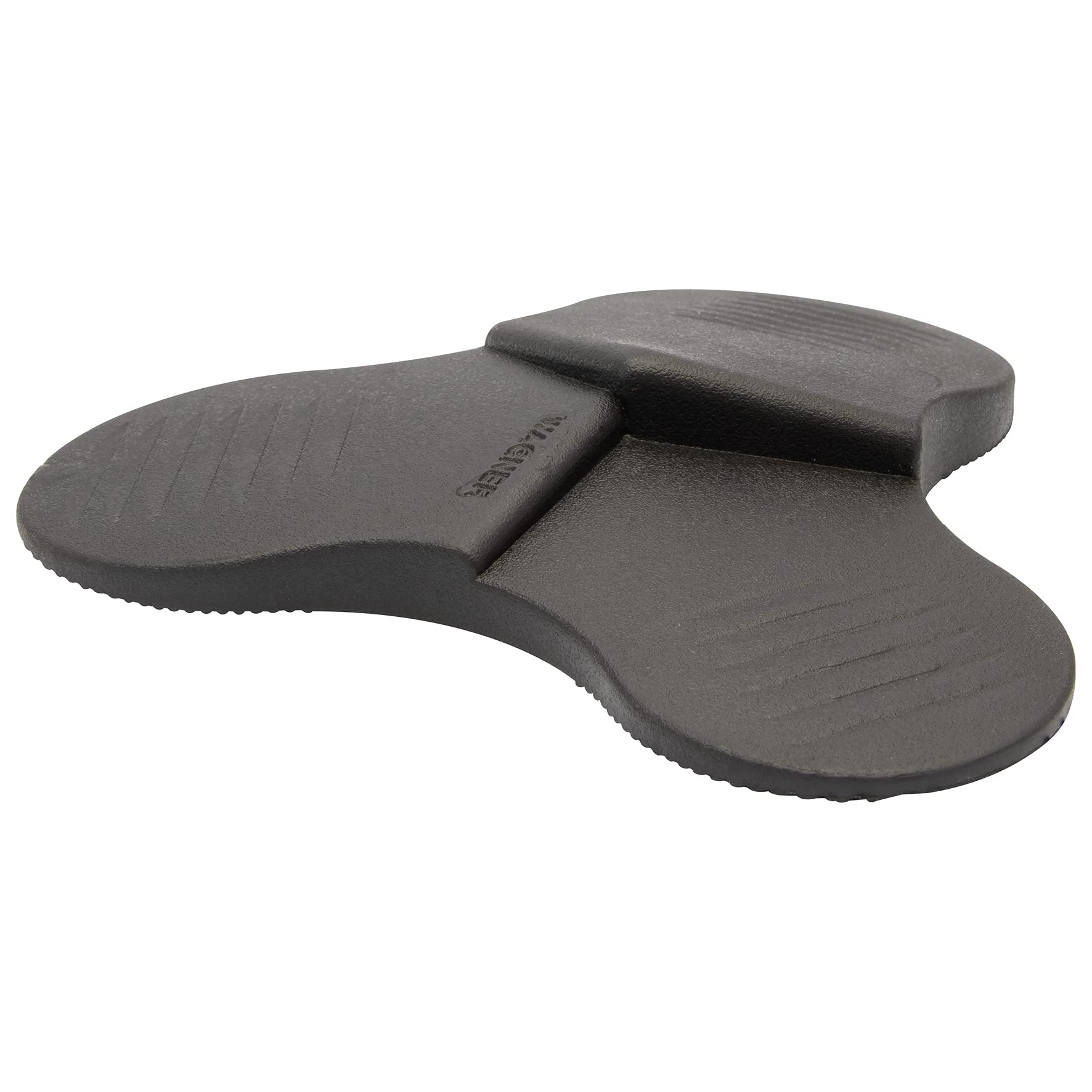 WAGNER Door Wedge/Doorstop 3STOP Color - Ø 4.25 x 1.18 in, Black Design Wedge Made of high Class Synthetics, to be Pushed Underneath Doors, with 3 Different Wedge Heights - 15698801