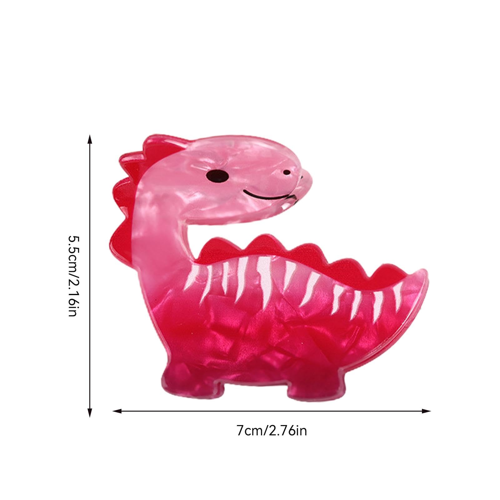 Zuasdvnk Fermagli per capelli di animali domestici, clip per capelli forma di dinosauro, per la decorazione di capelli di animali in acrilico, per bambini, donne, bambini e bambine Zuasdvnk Fermagli per capelli di animali domestici, clip per capelli forma di dinosauro, per la decorazione di capelli di animali in acrilico, per bambini, donne, bambini e bambine