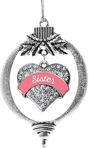 Miniatura 193 de Inspired Silver Adornos festivos de dije de corazón pave de plata con circonitas cúbicas