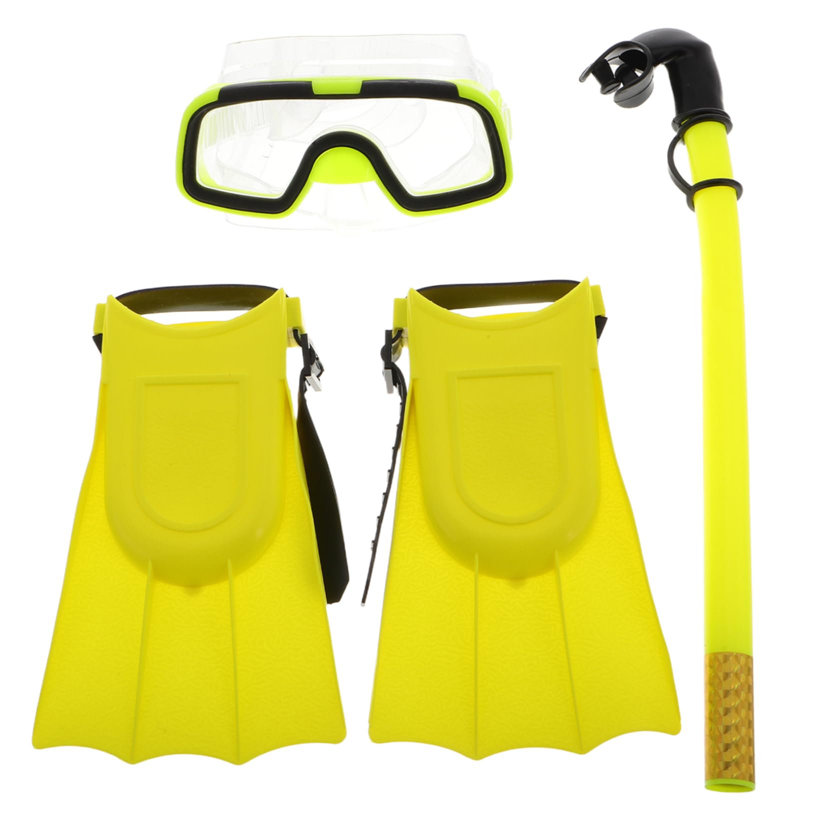 SUPVOX Children's Snorkeling Set 2 Pack Fins Goggles and Dry for Kids Diving and Beach Activities
