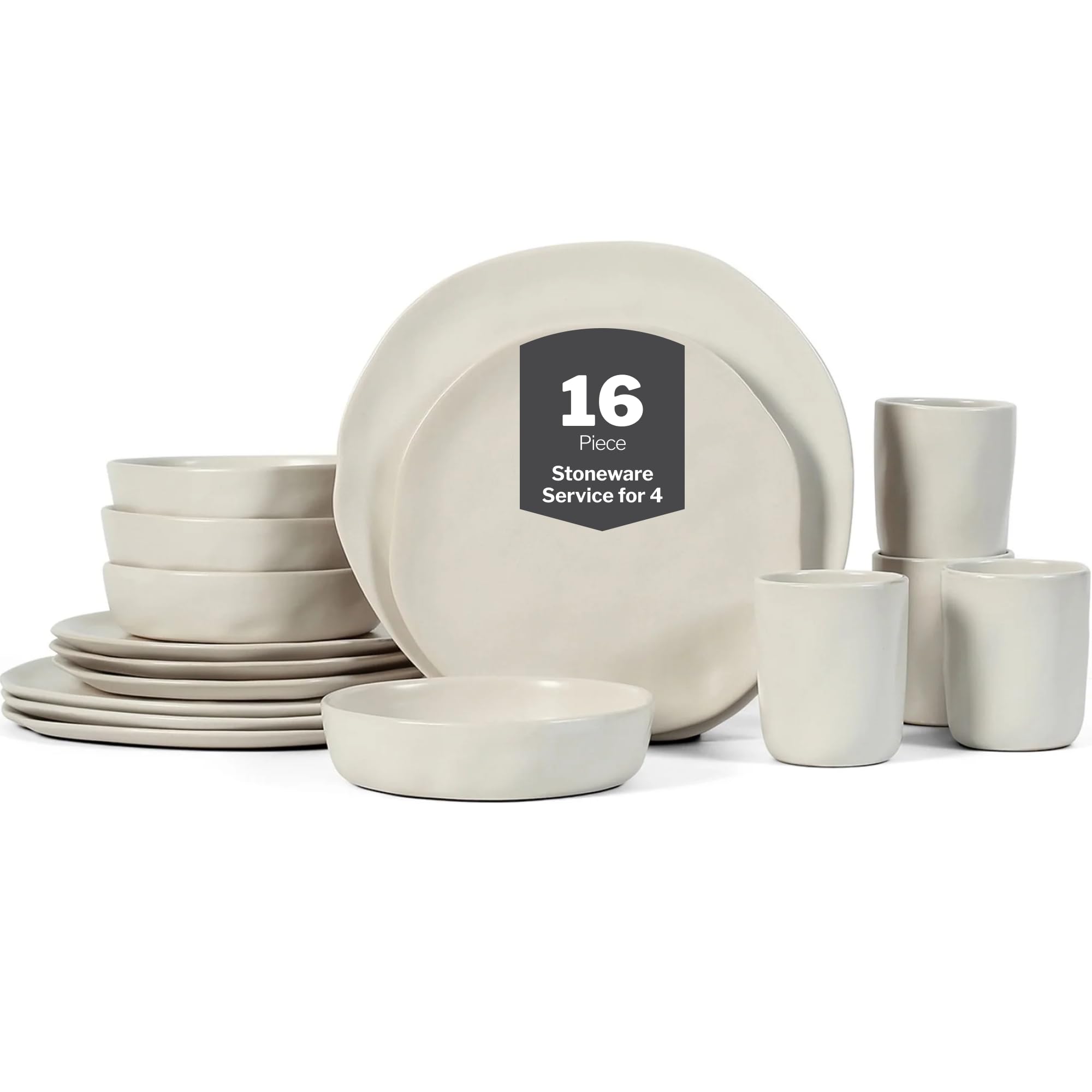 Amazon.com | Stone by Mercer Project HEKONDA Modern Stoneware 16