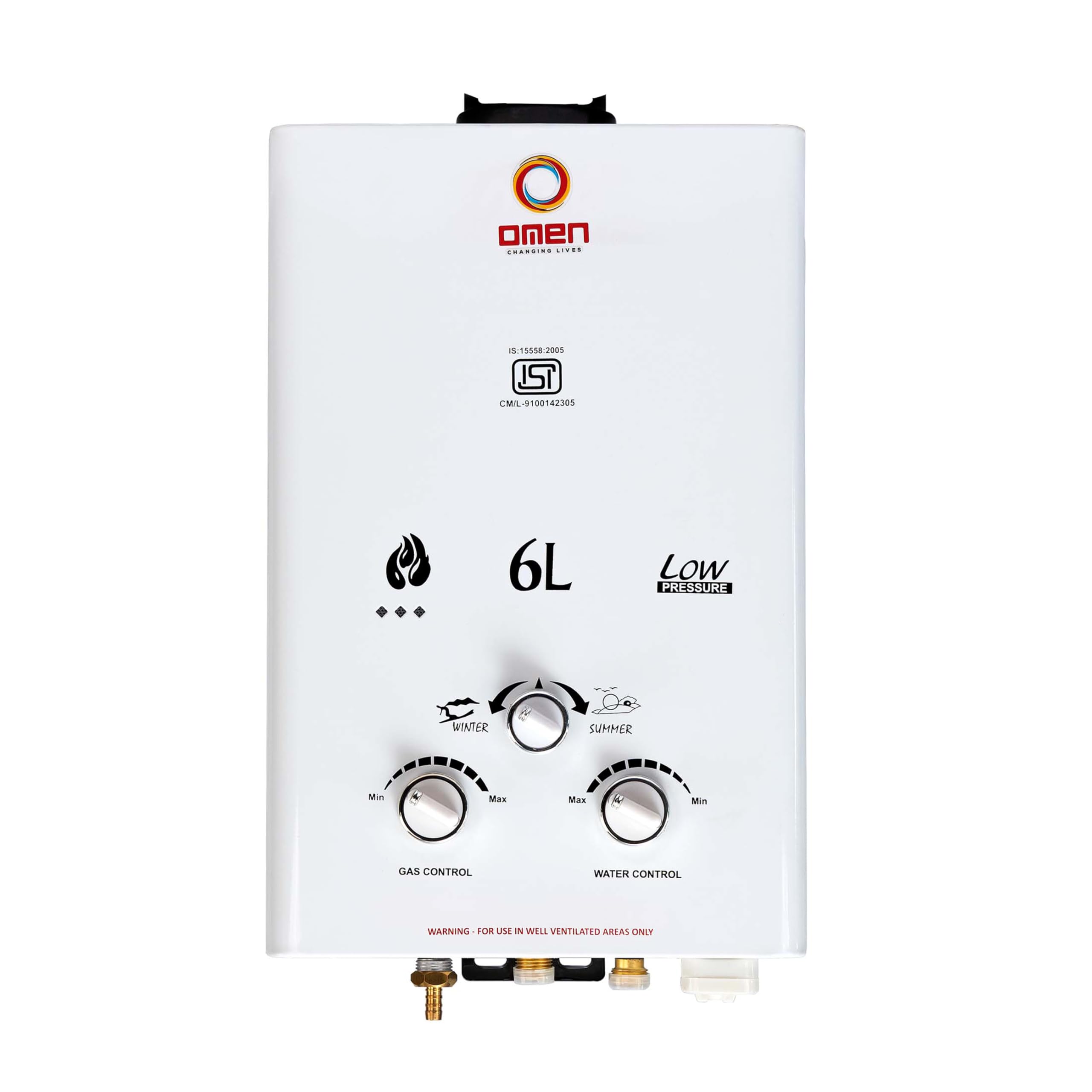 OMEN Elegant 6L-5 Star Storage Water Heater | 8 Bar High Pressure Rating| Wall Mounting | Made For Kitchen And Bathroom Application, White (B0CQK7XNRL) Amazon Price History, Amazon Price Tracker