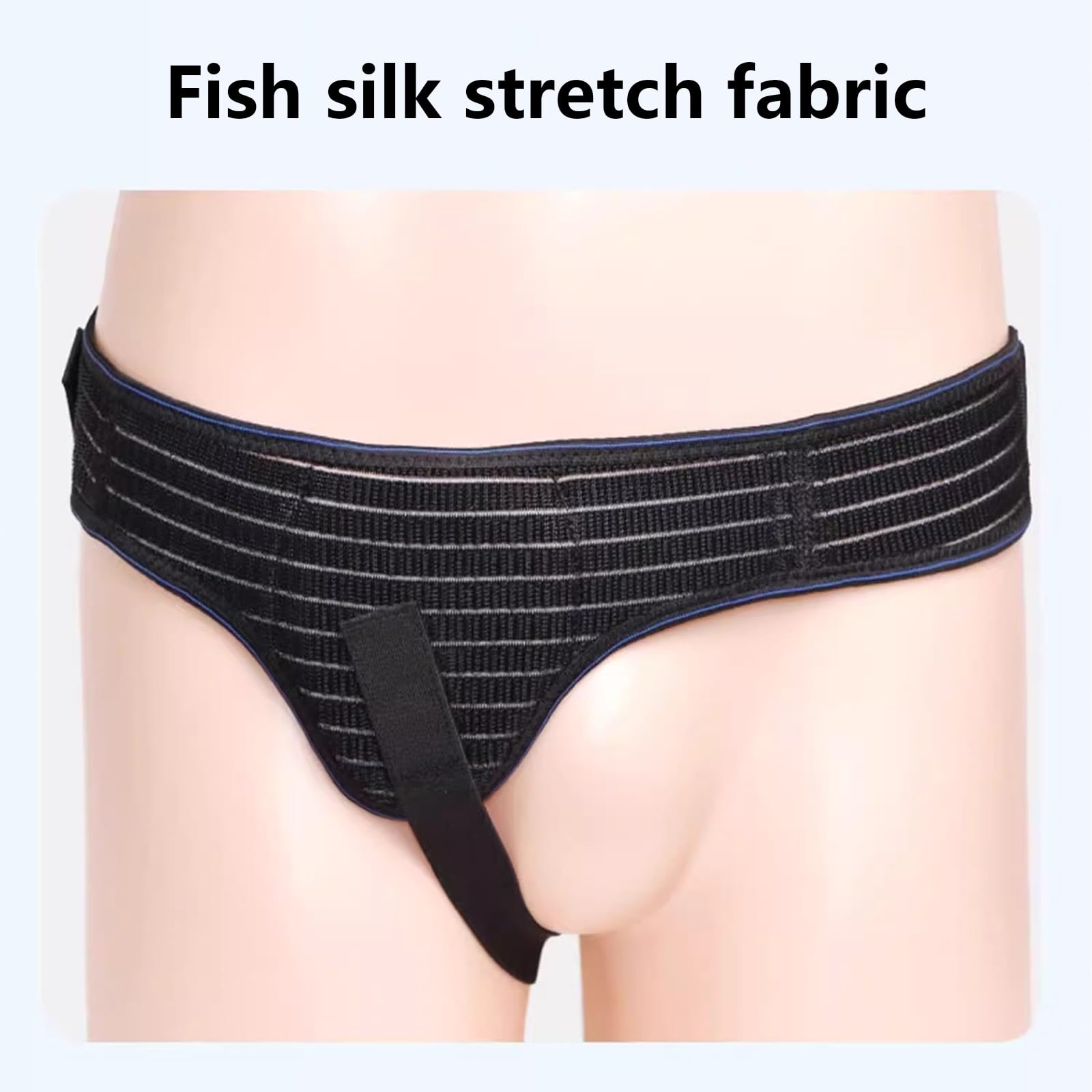 Cinto Erniario, Fascia per Ernia Inguinale Uomo, Ernia Inguinale Uomo, Cintura Doppia per Ernia Inguinale con Cuscinetti di Compressione Rimovibili per Alleviare Il Disagio ernia(Black)