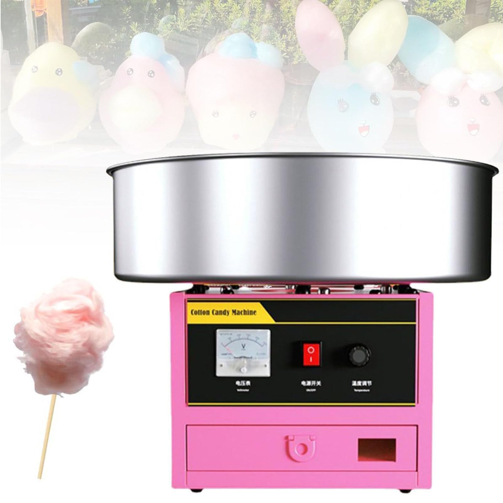 GYKOZY 500W Cotton Candy Maker for Birthdays, Parties and Celebrations – Easy to Use, Fun & Exciting to make Candy Floss Quickly, Simple Design