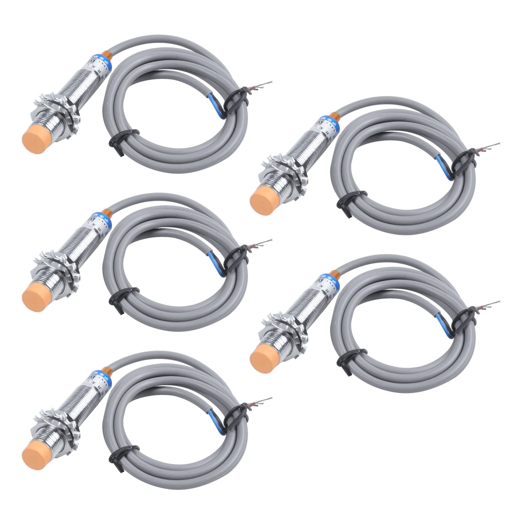 Jnchdghwa As Shown 5X Dc6-36V 300Ma Npn No 3-Wire 4Mm Tubular Inductive Proximity Sensor Switch Lj12a3-4-Z-Bx