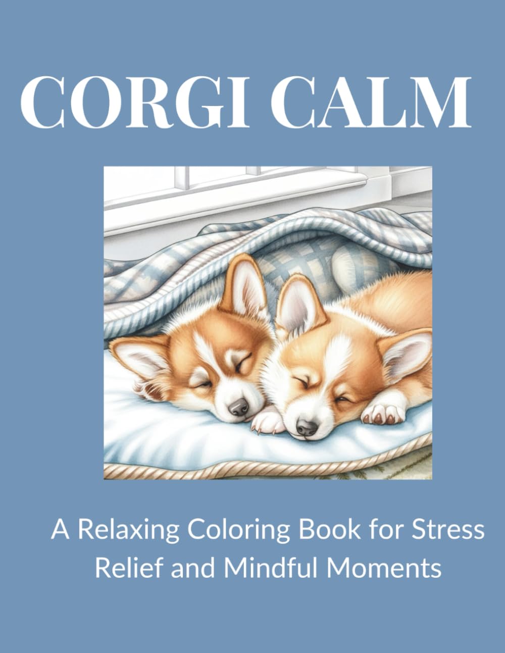 Corgi Calm: A Relaxing Coloring Book for Stress Relief and Mindful Moments
