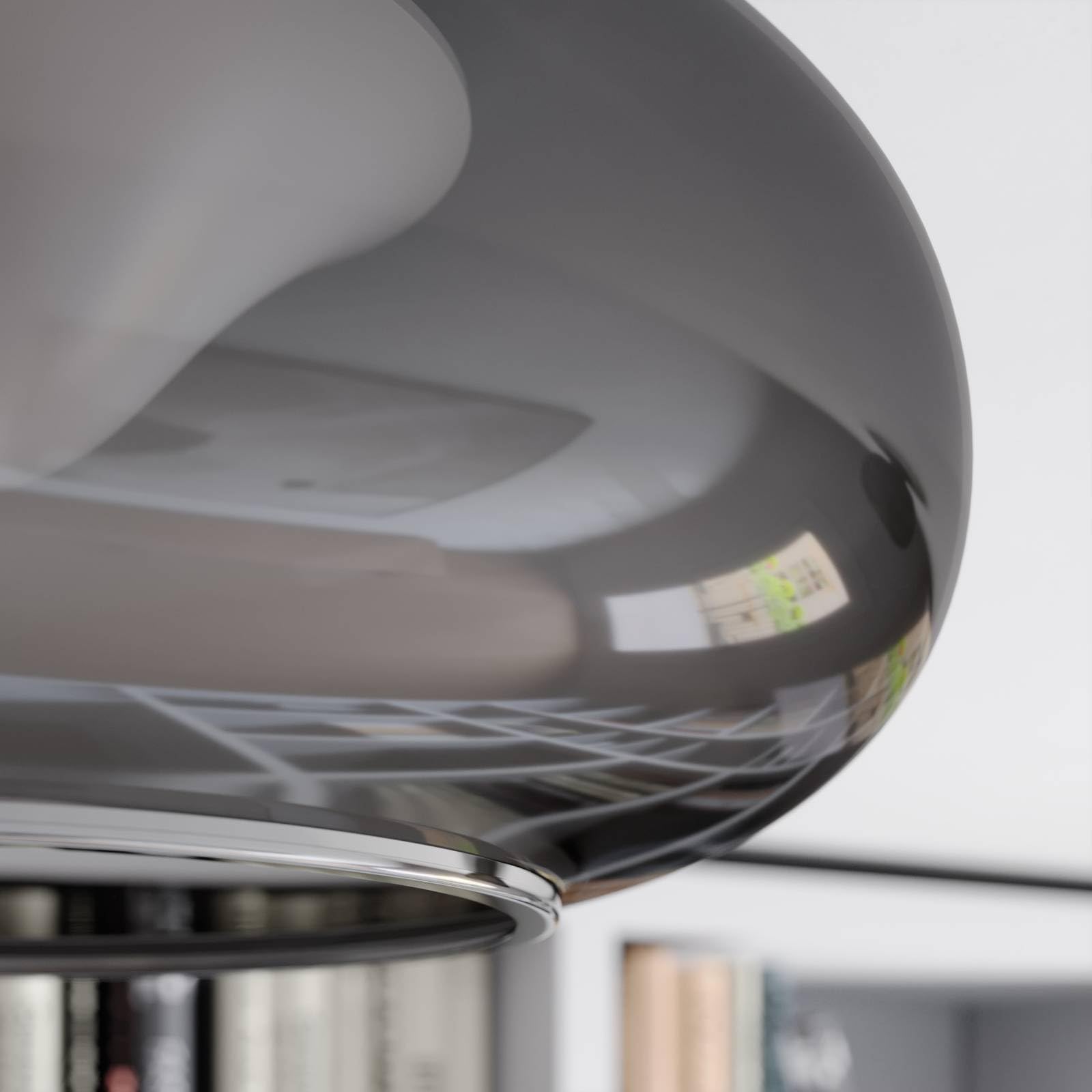 Lucande Plafoniera LED (Moderno) colore Grigio, in Vetro ad es. Cucina lampadina inclusa lampada plafoniera