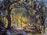 Monet Wall Art Collection Canvas Weeping Willow 2, 1918 by Claude Monet Prints Wrapped Gallery Wall Art | Stretched and Framed Ready to Hang, 12X18