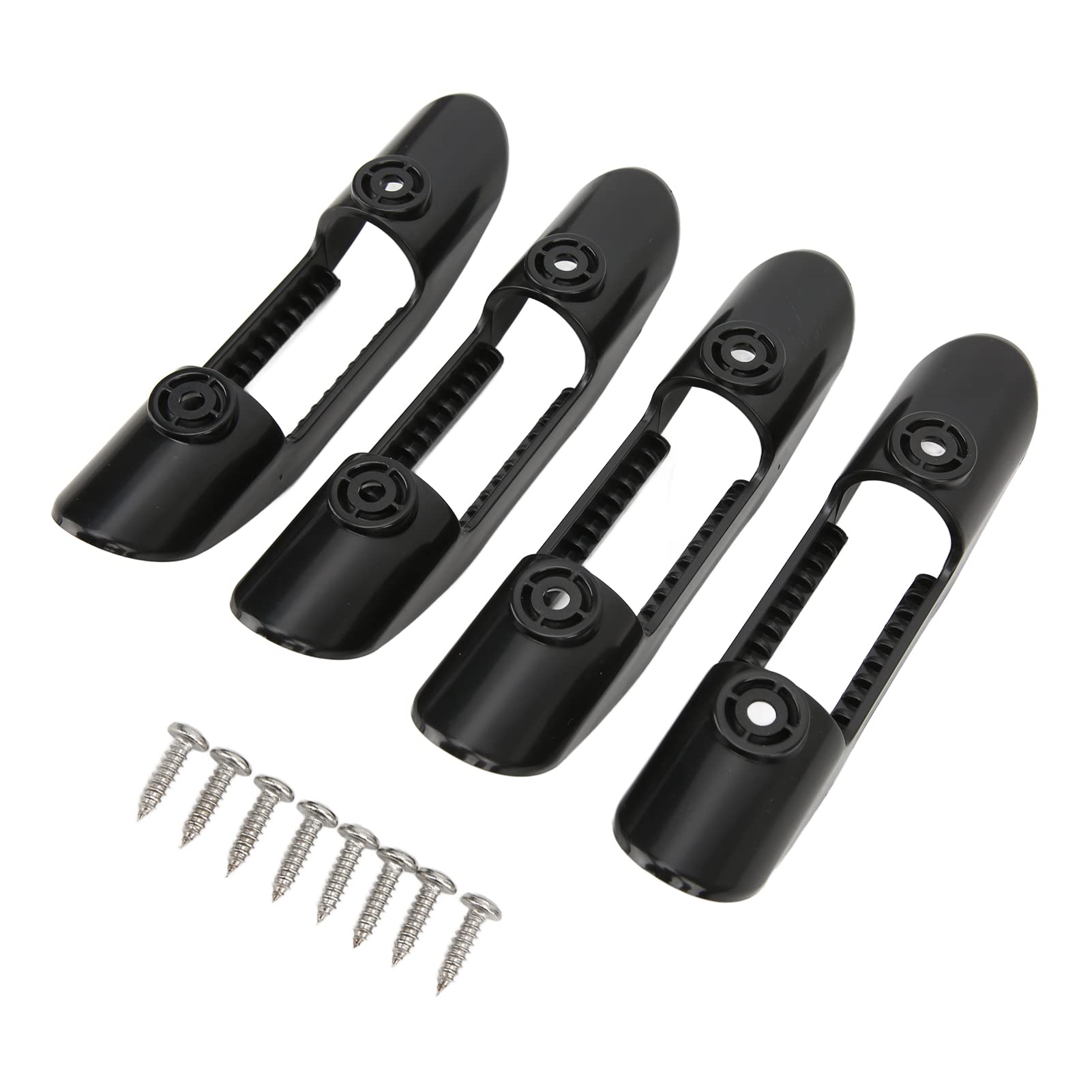 Clip universale in plastica ABS per pagaia da kayak, supporto per pagaie per barche e navi, morsetto per pagaia nero resistente con viti, accessorio sicuro per l’attrezzatura da