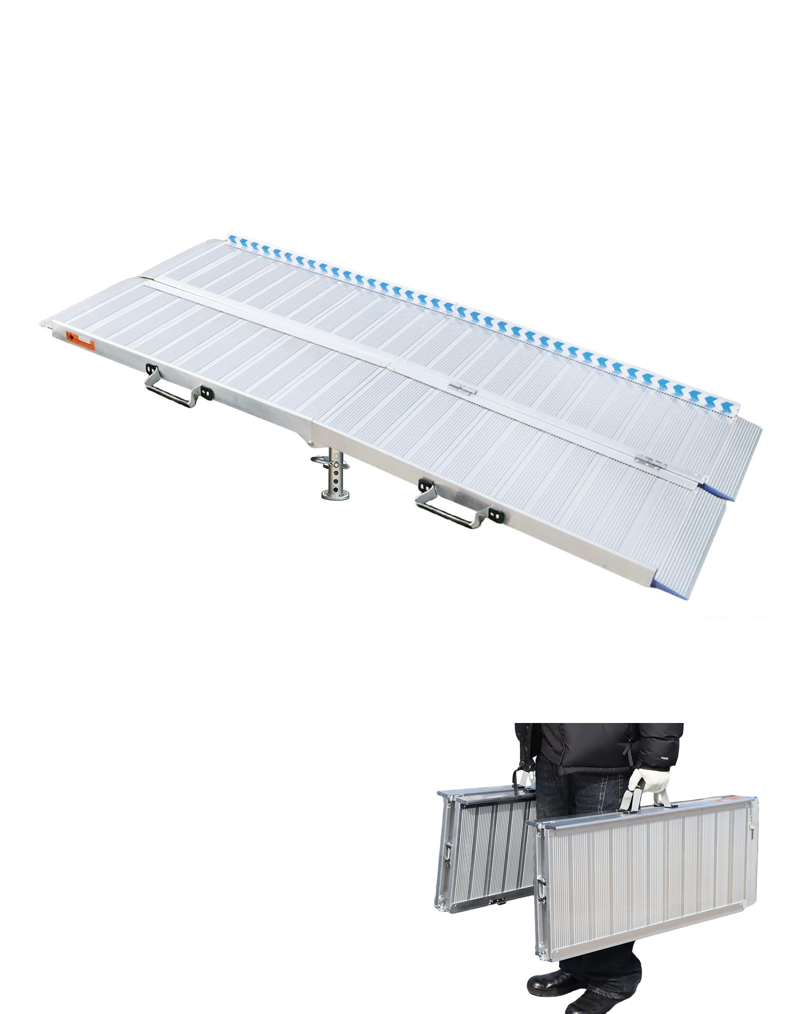 ANYBOY Rampe Escalier Extérieur 211CM, Aluminium | Charge 300kg