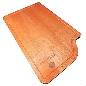 Tábua De Corte Madeira Teca Para Cuba Gourmet Stillus 50X40