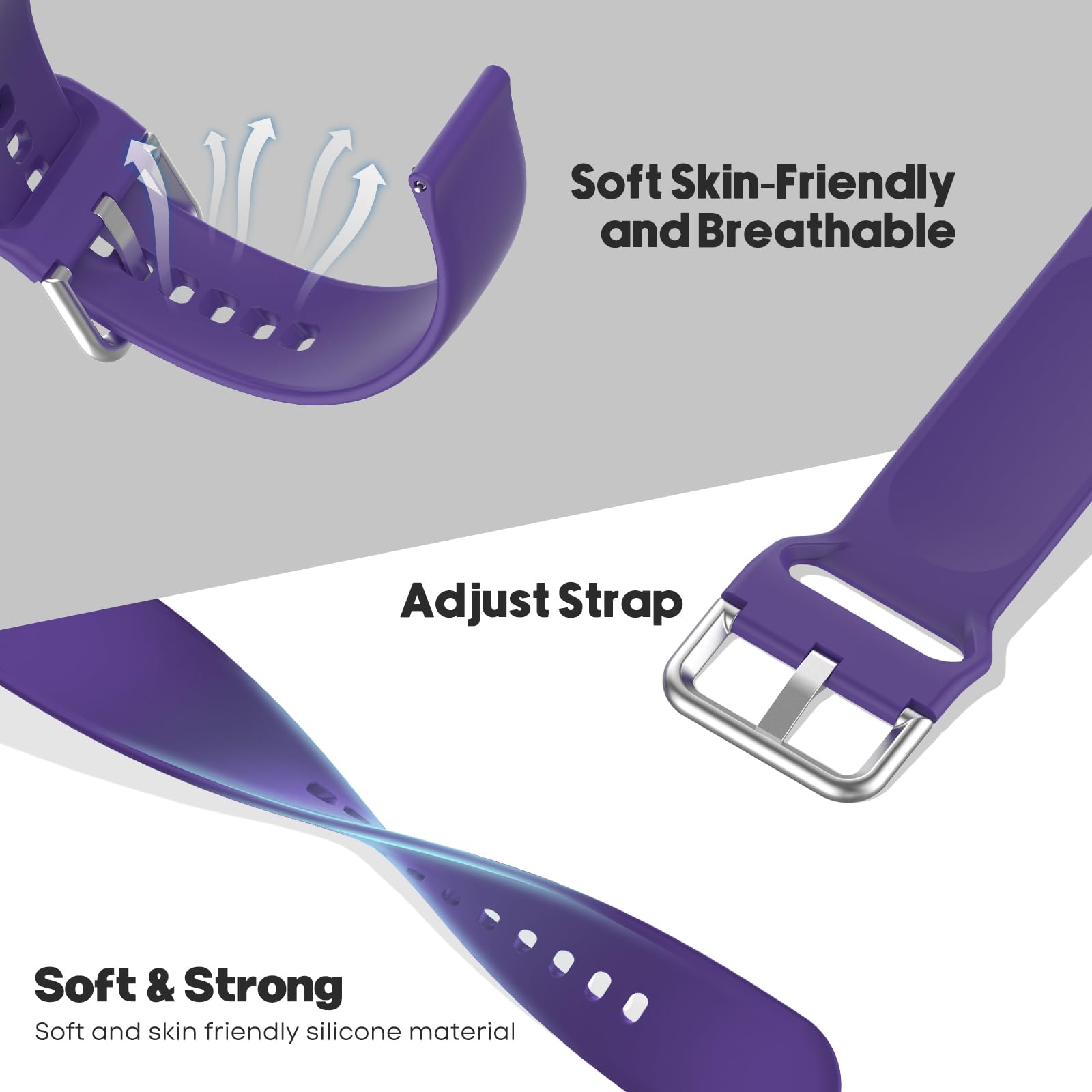 Cinturino Silicone 20mm Per Amazfit GTS/GTR - Ricambio Sportivo E Regolabile | Vari Color Disponibili - Foto 11