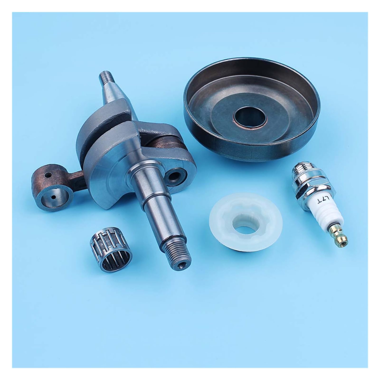 Kit de cojinete aguja engranaje helicoidal embrague cigüeñal for motosierra Husqvarna 350 345 340 503858071,503 85 80-71