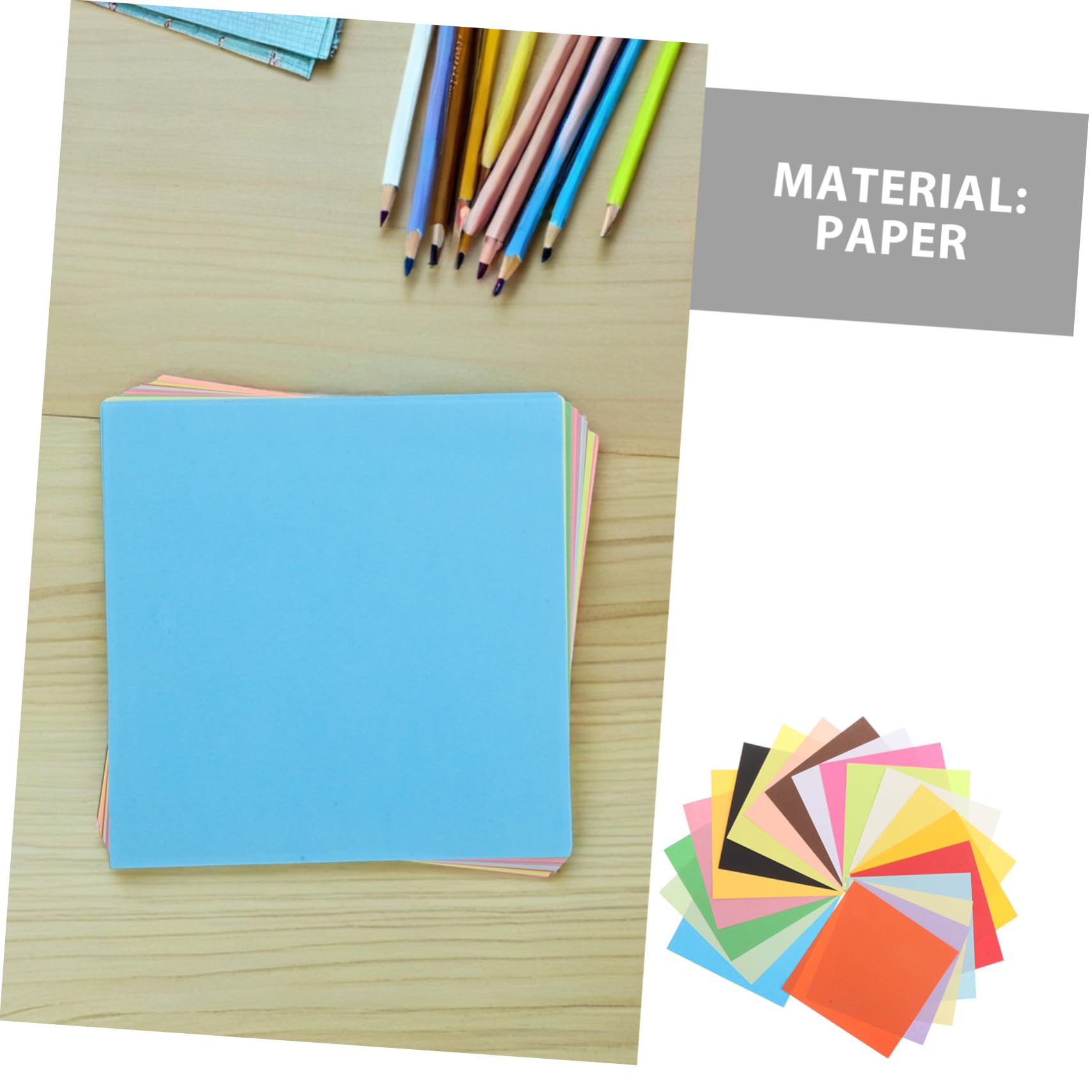 Gatuida 600 Stücke Origami Papier Farben Doppelseitig Farbiges Bastelpapier für DIY Kunsthandwerk Bastelprojekte Schule und Festivaldekoration Reißfest und Einfach zu Falten