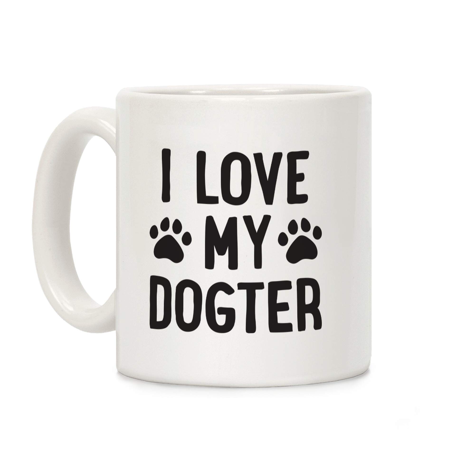 LookHUMAN Ottercorn Ceramic Mug - 11 Oz, White, "Part Otter Part Unicorn All Magic"