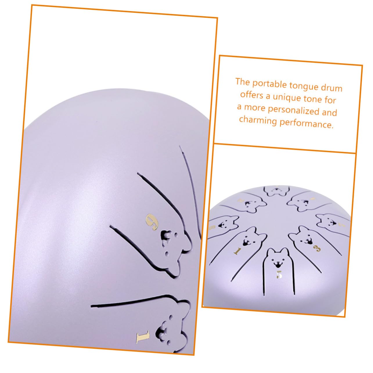 Abaodam Tongue Drum Inossidabile Strumento Percussione Per Meditazione e Yoga Per Iniziare La e Relax Accessorio Per Musicisti e Adulti