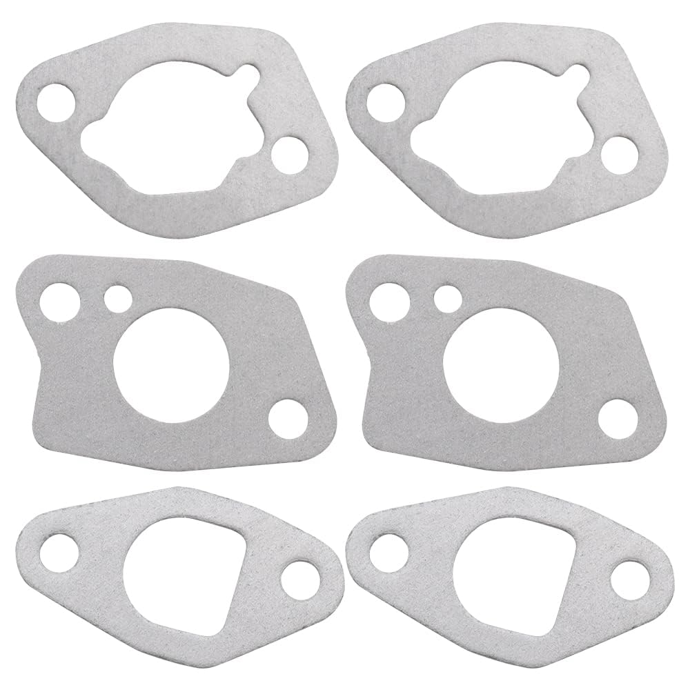 6 sztuk uszczelek gaźnika, zestaw uszczelek do Honda GX120 GX140 GX160 GX200 168F, silnik benzynowy do kosiarki, kosiarki, generatora, pompa wodna (szara, 6 cm)