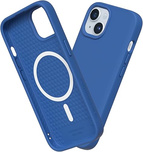 RhinoShield SolidSuit - Funda compatible con Magsafe para iPhone 15, absorbente de golpes, diseño delgado, con acabado mate de alta calidad,