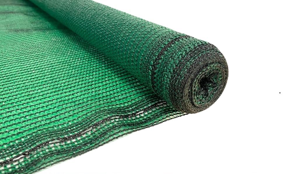 Mugar- Malla de Sombreo de Color Verde con 90g/m2-90% de Ocultación- Aporta Sombra y Privacidad (1,5 x 100 Metros)