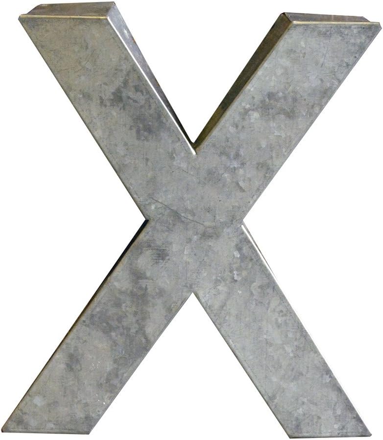 Modelli Creations Alphabet Letter X Wall Decor, Zinc Baby