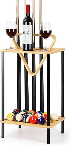 smusei Soporte para palo de billar, soporte para taco de billar, soporte para palo de billar, sala de juegos, club, mesa de billar, accesorios para