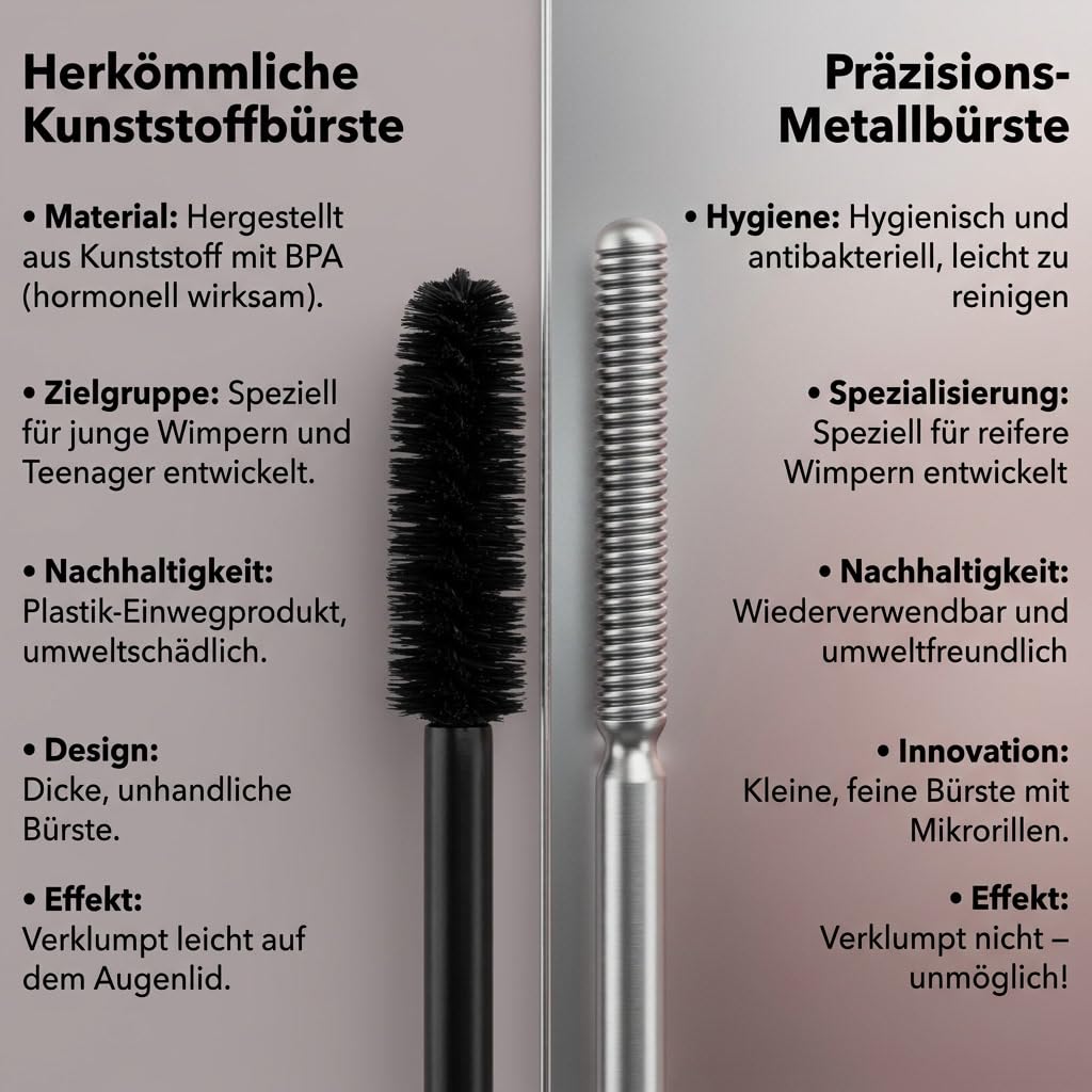 Faccelove Natürliche Mascara Definierend Schnelltrocknend Natürliches Volumen Alltag (Balm Braun*2)